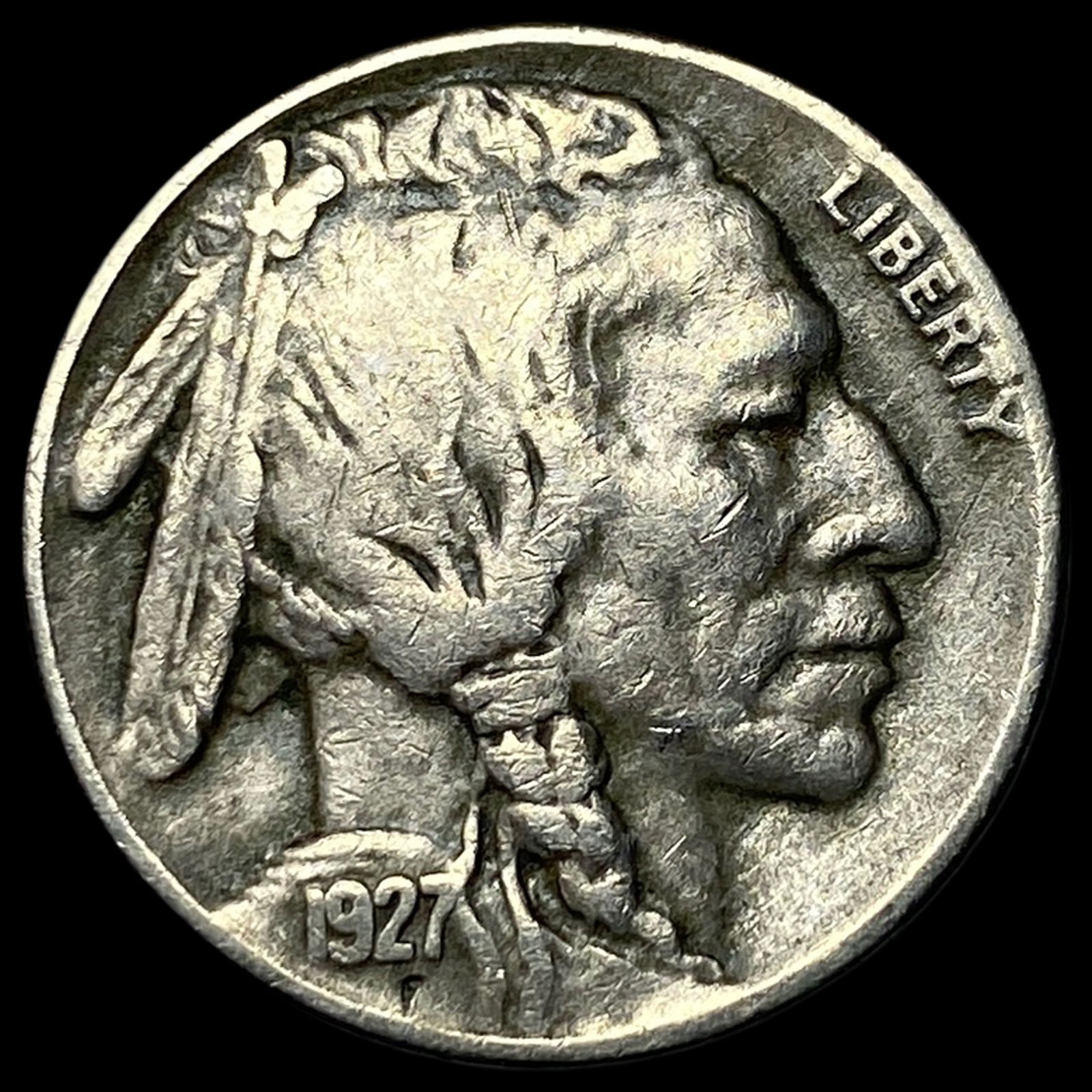 1927-S Nickel Buffalo LIGHTLY CIRCULATED (1 of 2)