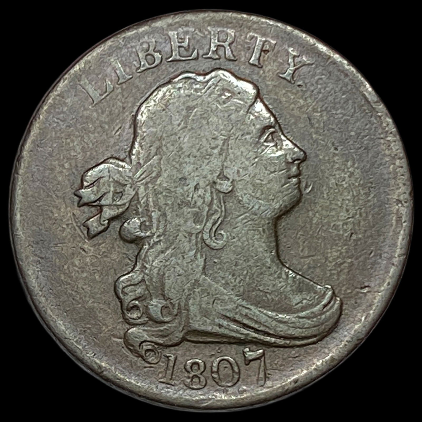1807 Draped Bust Half Cent LIGHTLY CIRCULATED (1 of 2)