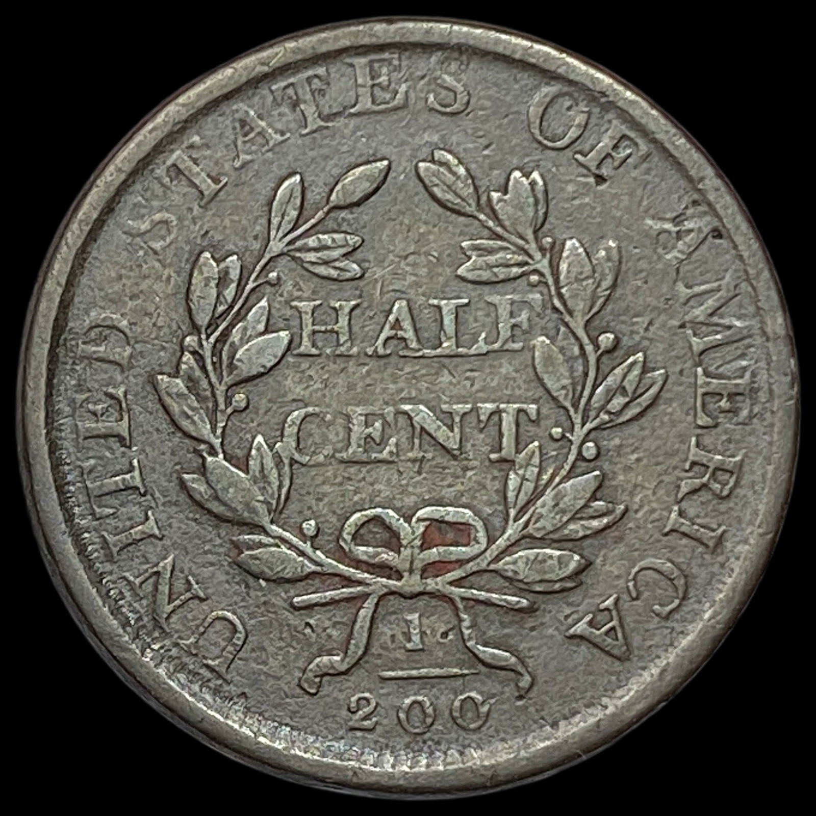 1807 Draped Bust Half Cent LIGHTLY CIRCULATED - 2