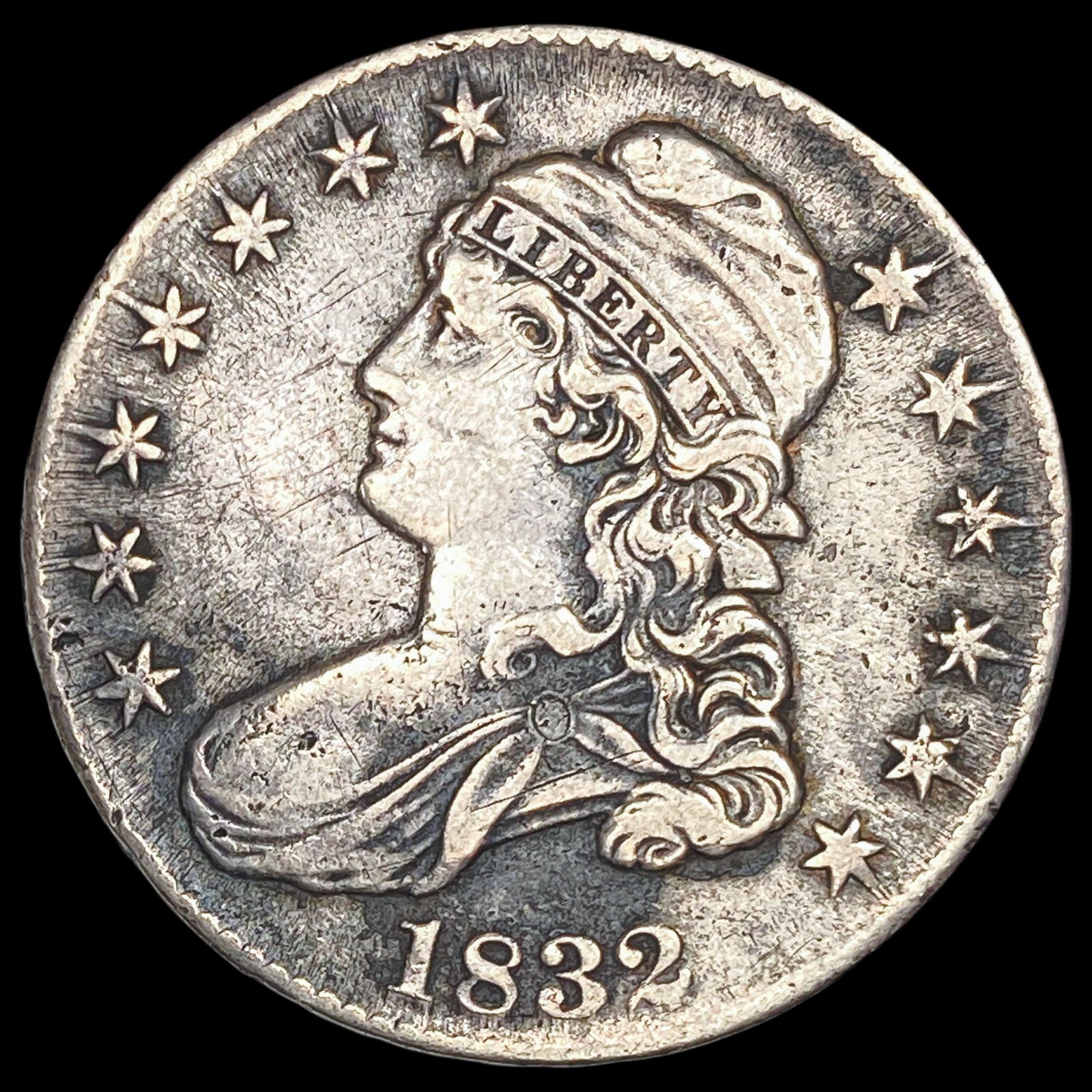 1832 Capped Bust Half Dollar LIGHTLY CIRCULATED (1 of 2)