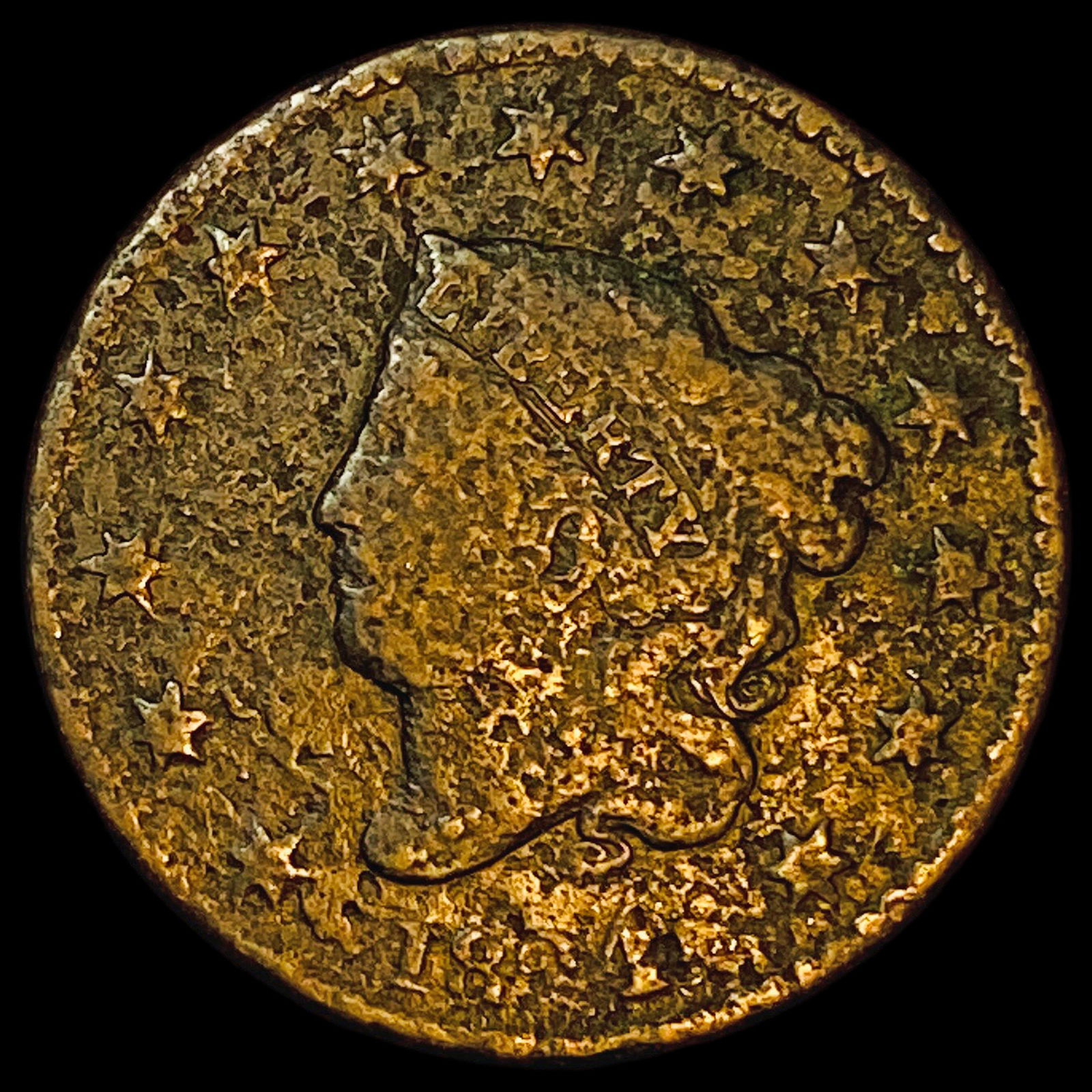 1824 Coronet Head Large Cent LIGHTLY CIRCULATED (1 of 2)