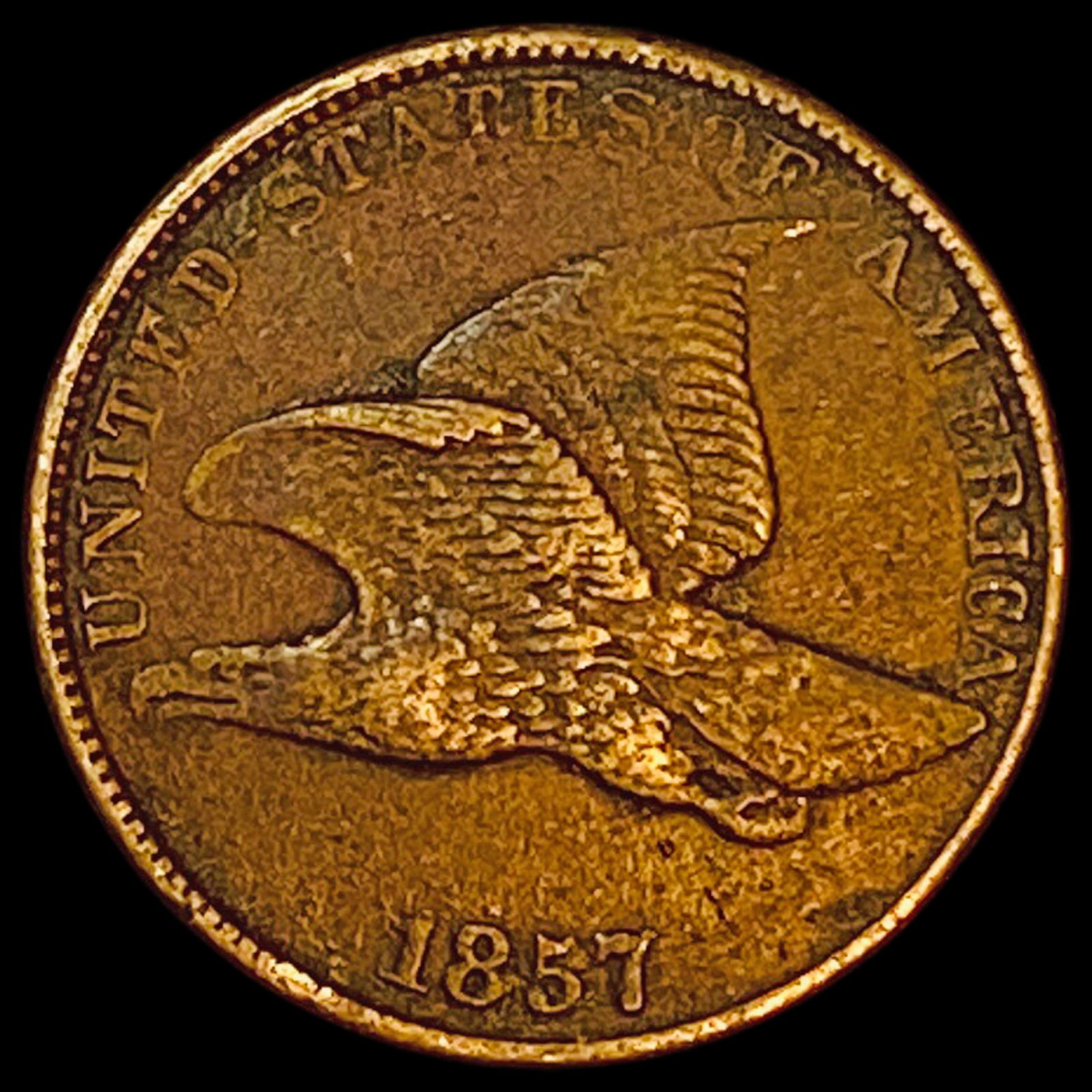 1857 Flying Eagle Cent CLOSELY UNCIRCULATED (1 of 2)