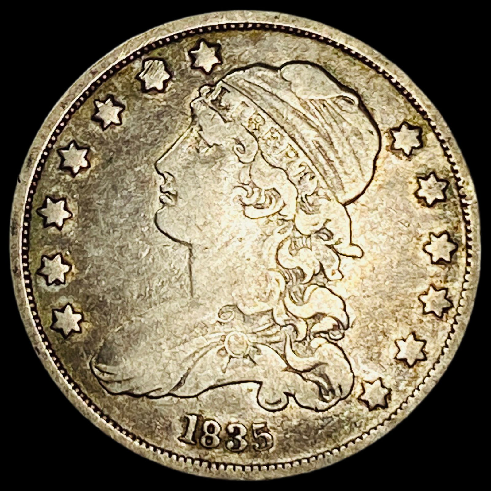 1835 Silver Capped Bust Quarter LIGHTLY CIRCULATED: 1835 Silver Capped Bust Quarter LIGHTLY CIRCULATED