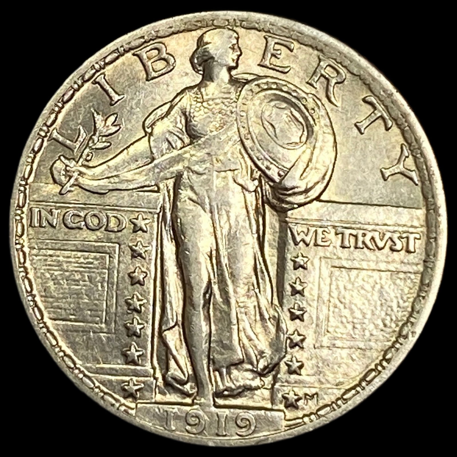 1919 Standing Liberty Silver Quarter UNCIRCULATED: 1919 Standing Liberty Silver Quarter UNCIRCULATED