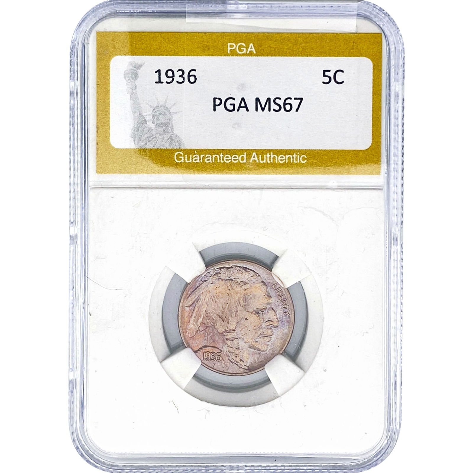 1936 Buffalo Nickel PGA MS67: 1936 Buffalo Nickel PGA MS67