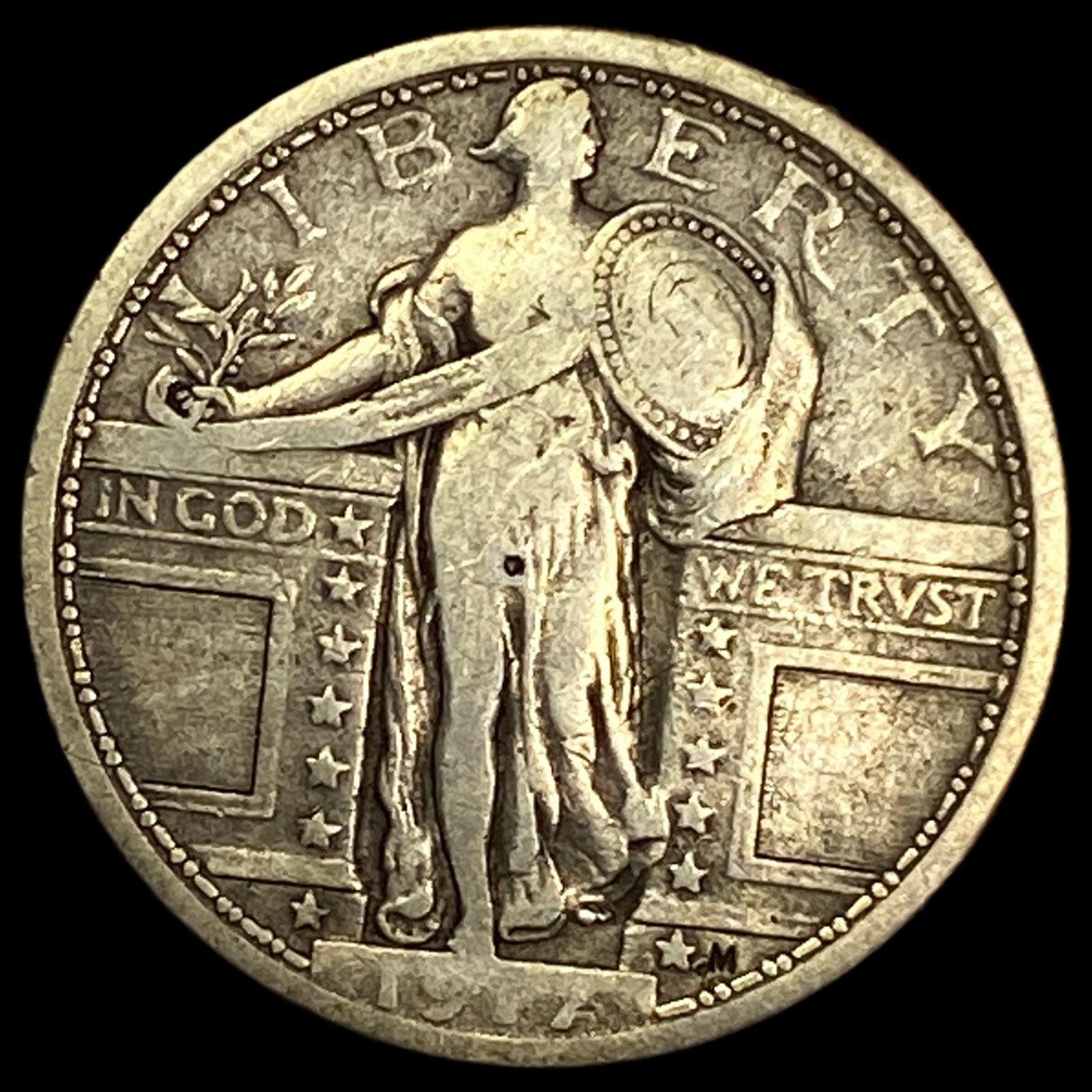 1917 Type 1 Standing Liberty Quarter LIGHTLY CIRCULATED (1 of 2)