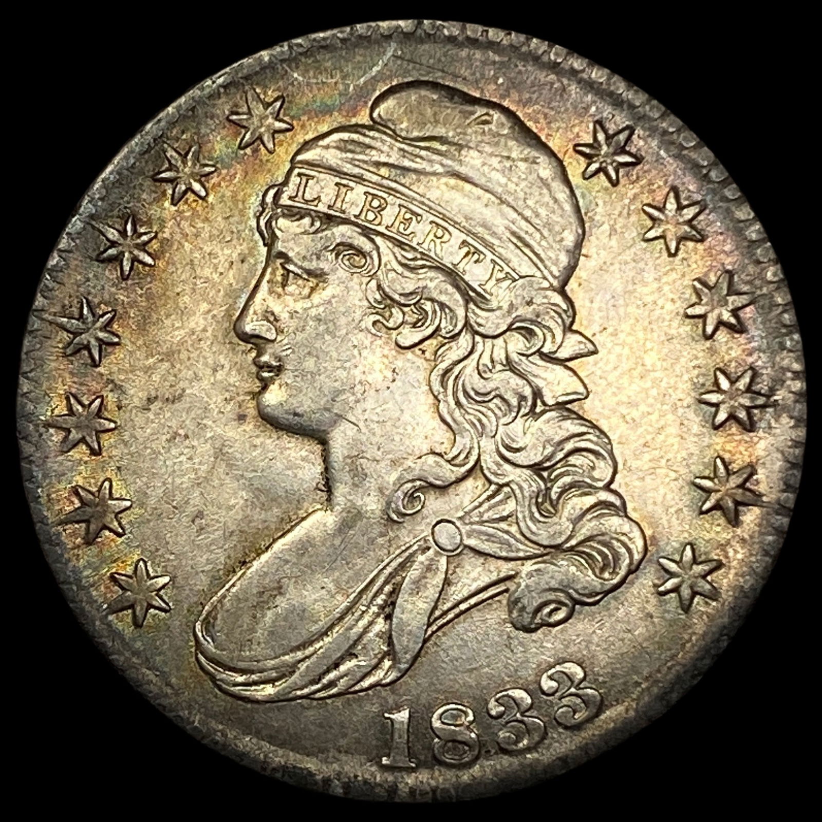 1833 Capped Bust Half Dollar CHOICE AU (1 of 2)