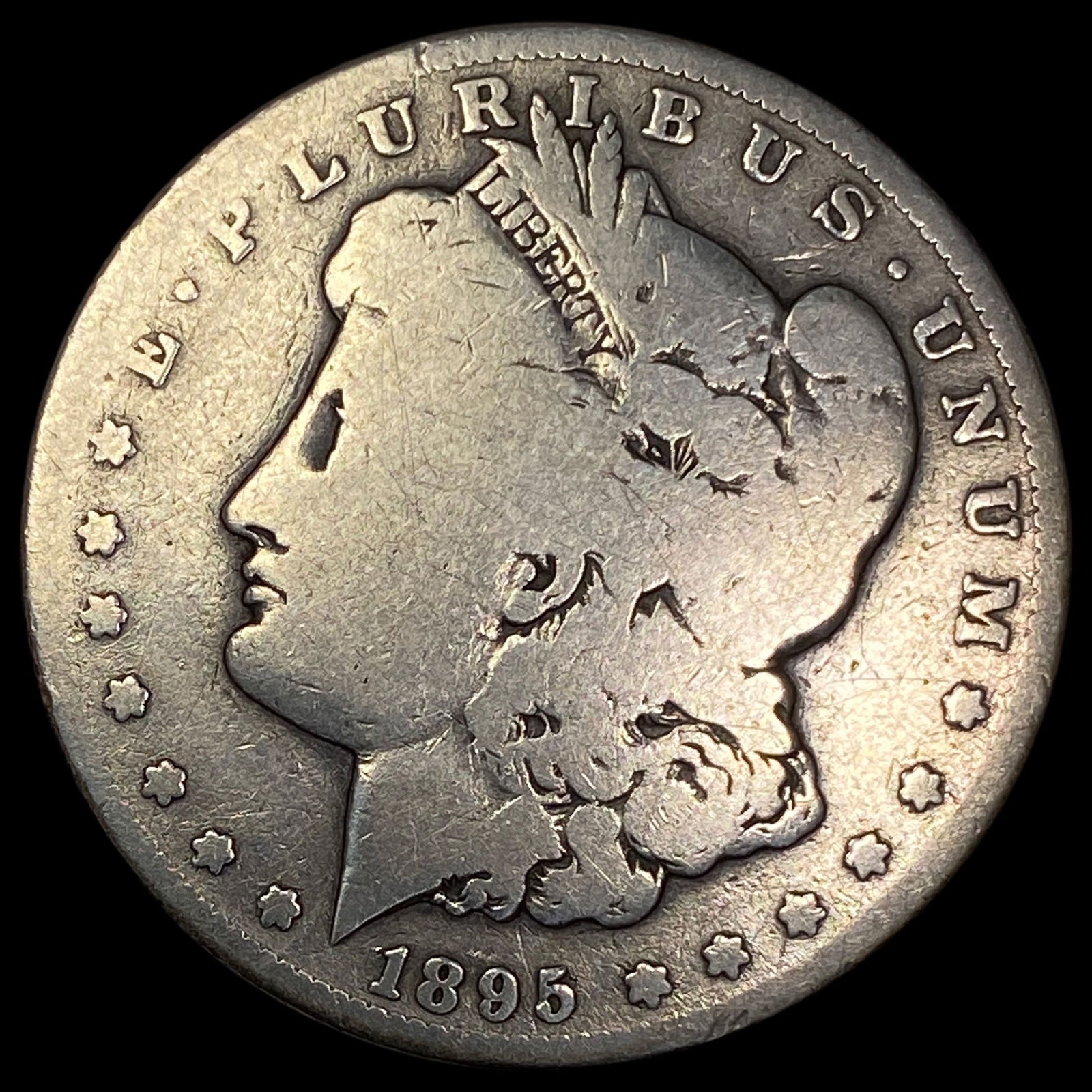 1895-S Silver Morgan Dollar NICELY CIRCULATED: 1895-S Silver Morgan Dollar NICELY CIRCULATED