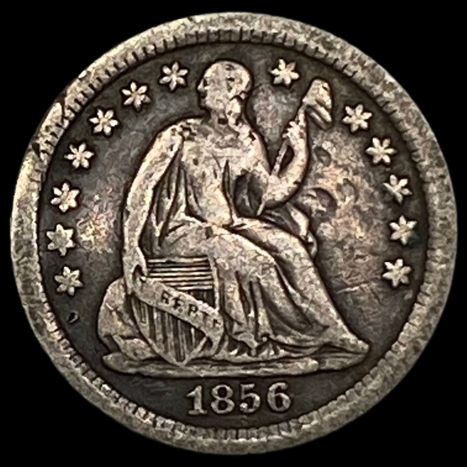 1856-O Seated Liberty Half Dime LIGHTLY CIRCULATED: 1856-O Seated Liberty Half Dime LIGHTLY CIRCULATED