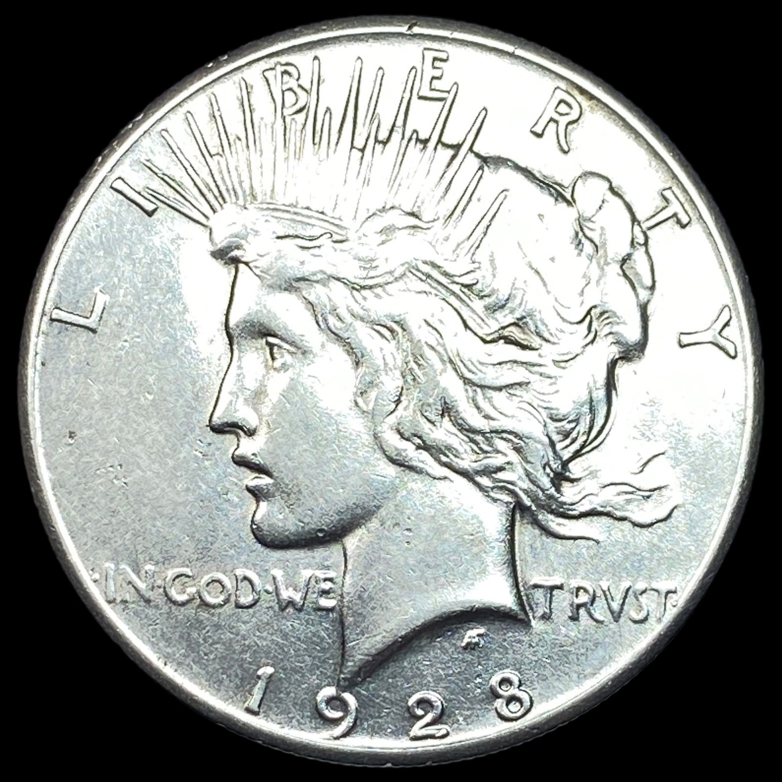 1928 Silver Peace Dollar CHOICE AU: 1928 Silver Peace Dollar CHOICE AU