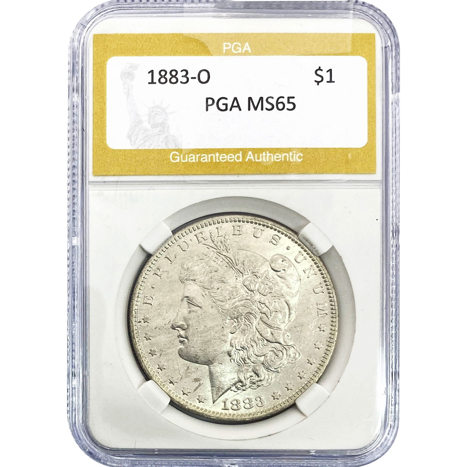 1883-O Morgan Silver Dollar PGA MS65: 1883-O Morgan Silver Dollar PGA MS65