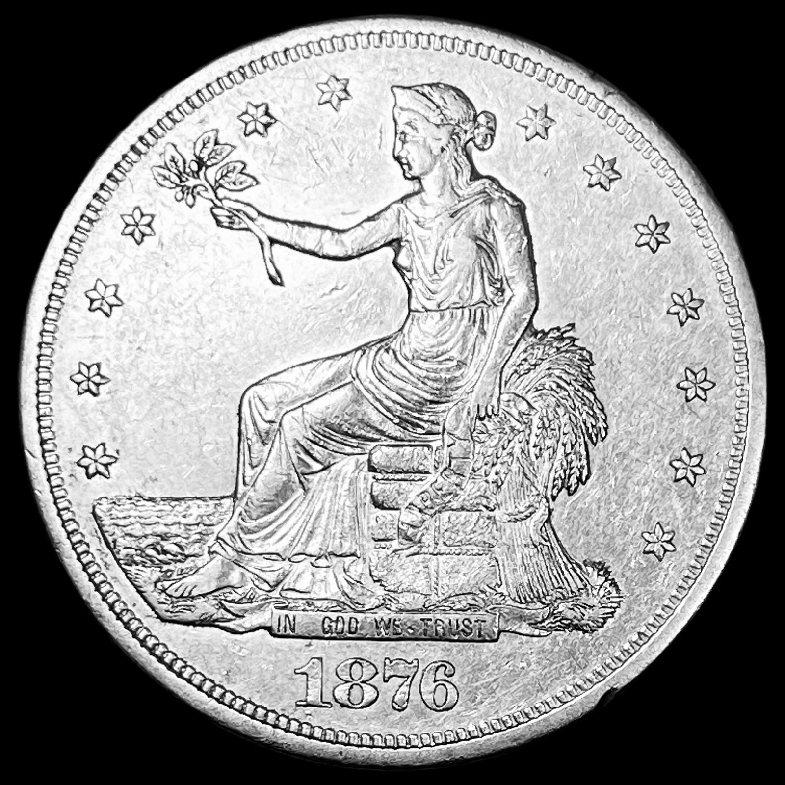1876-S Silver Trade Dollar CLOSELY UNCIRCULATED (1 of 2)