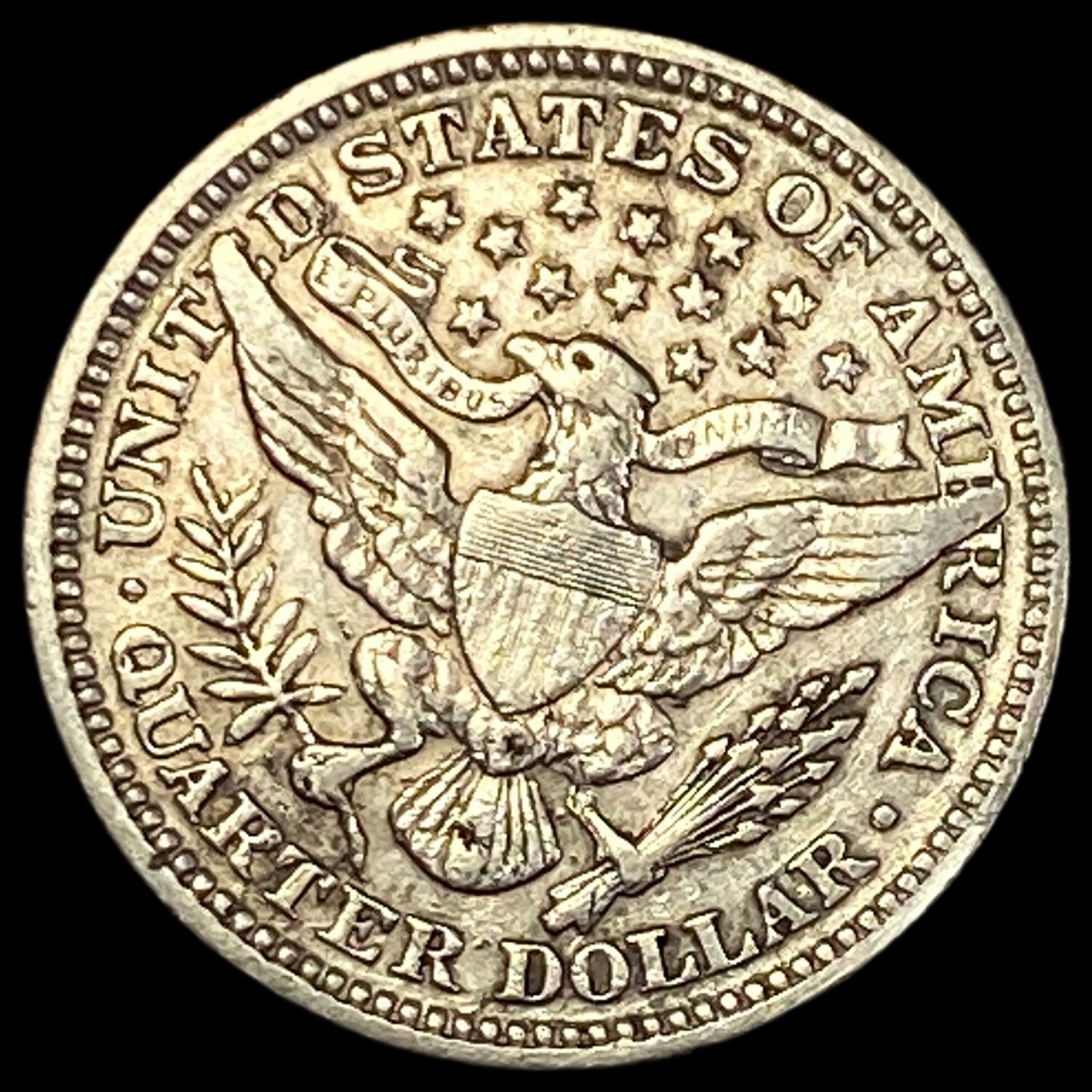 1904 Barber Silver Quarter ABOUT UNCIRCULATED - 2