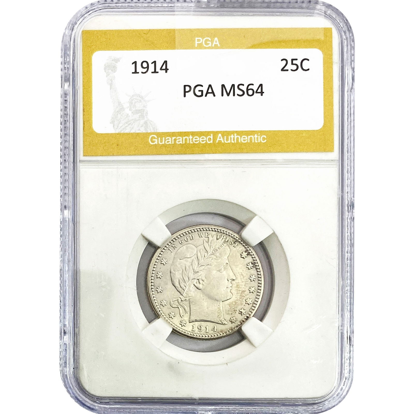 1914 Barber Quarter PGA MS64 (1 of 2)