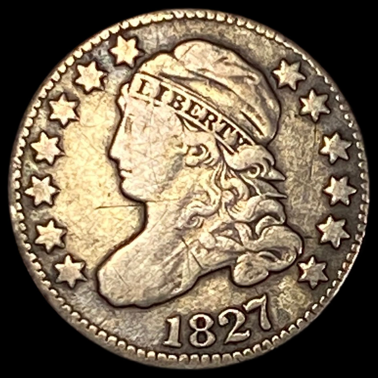1827 Capped Bust Dime LIGHTLY CIRCULATED (1 of 2)