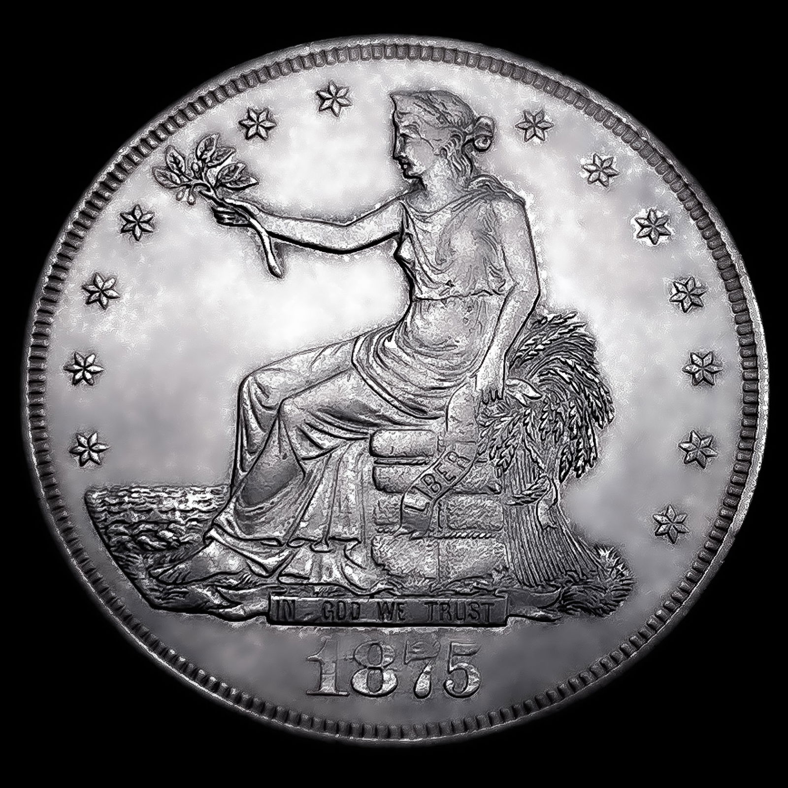 1875-CC Silver Trade Dollar: 1875-CC Silver Trade Dollar