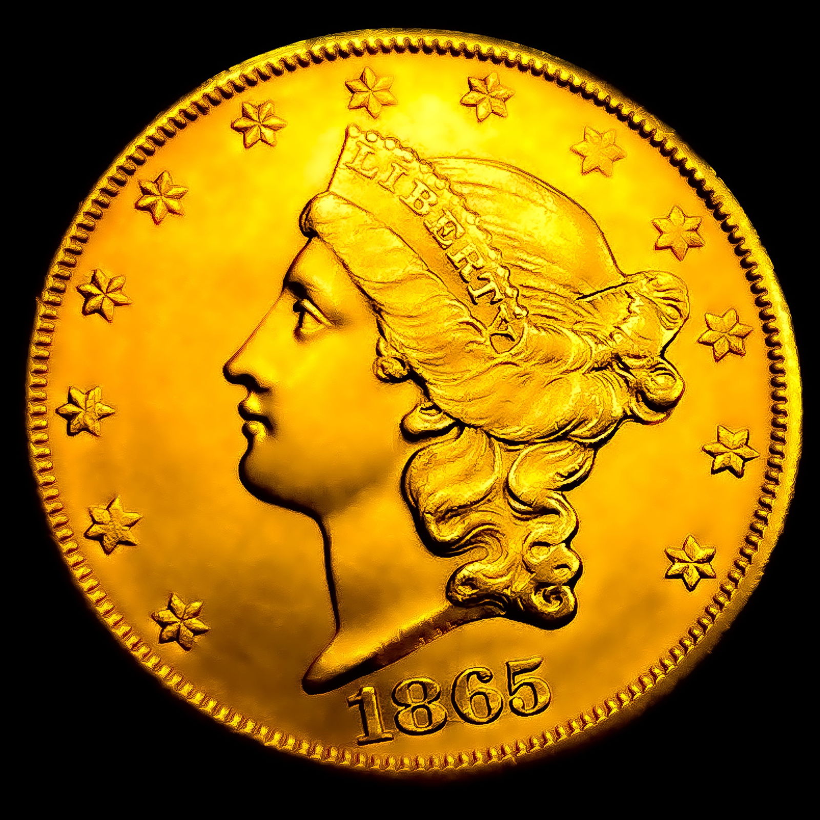 1865-S $20 Gold Double Eagle UNCIRCULATED (1 of 2)