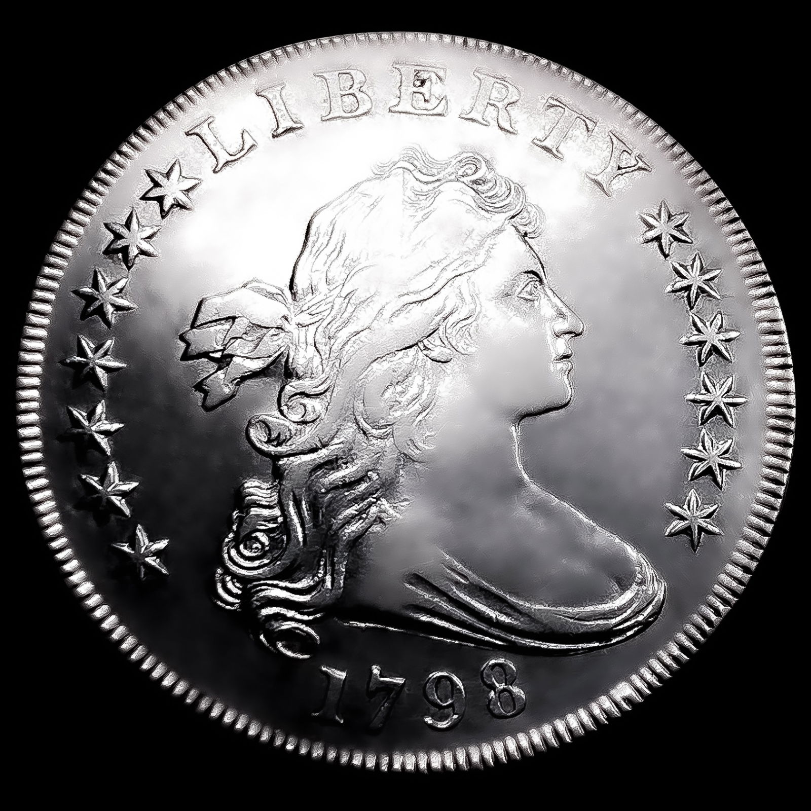 1798 Draped Bust Dollar CHOICE AU (1 of 2)