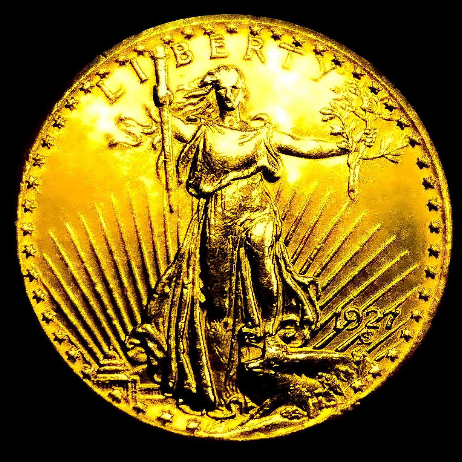 1927 $20 Gold Double Eagle GEM BU (1 of 2)