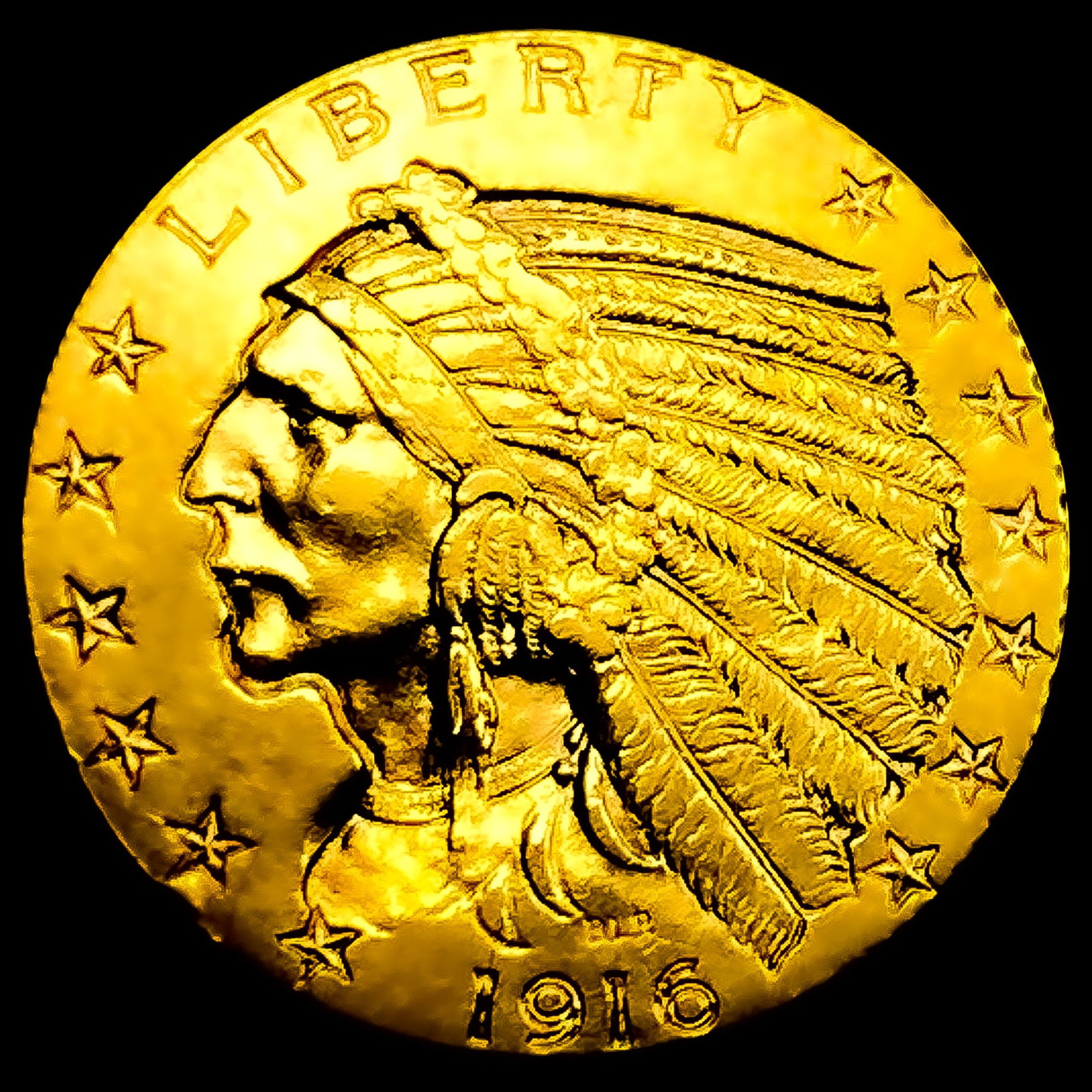 1916-S $5 Gold Half Eagle UNCIRCULATED (1 of 2)