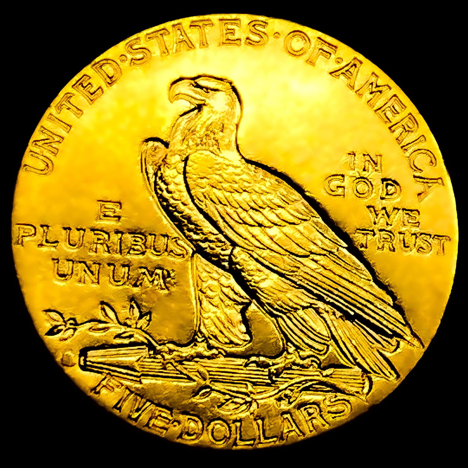 1916-S $5 Gold Half Eagle UNCIRCULATED - 2