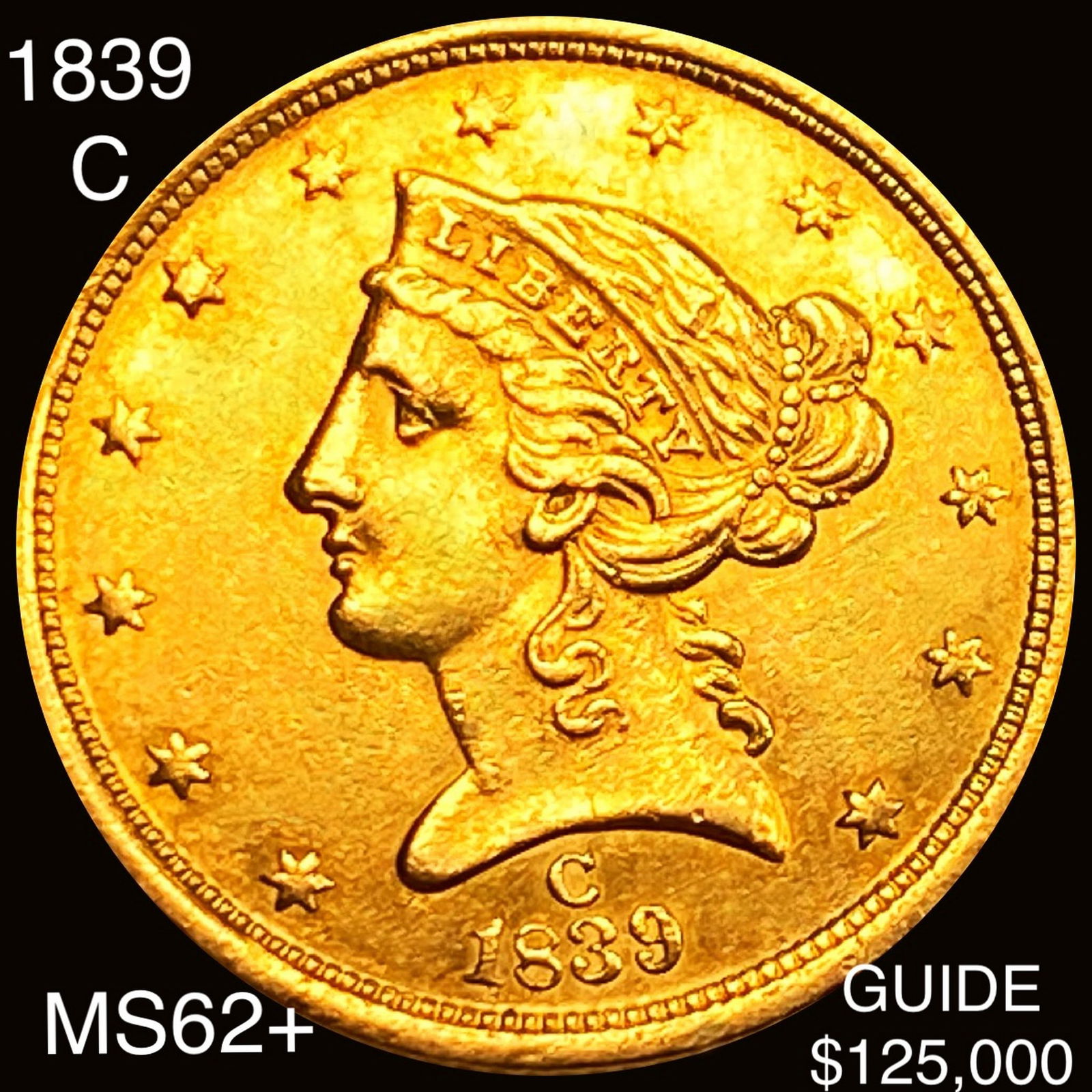 1839-C $5 Gold Half Eagle (1 of 2)
