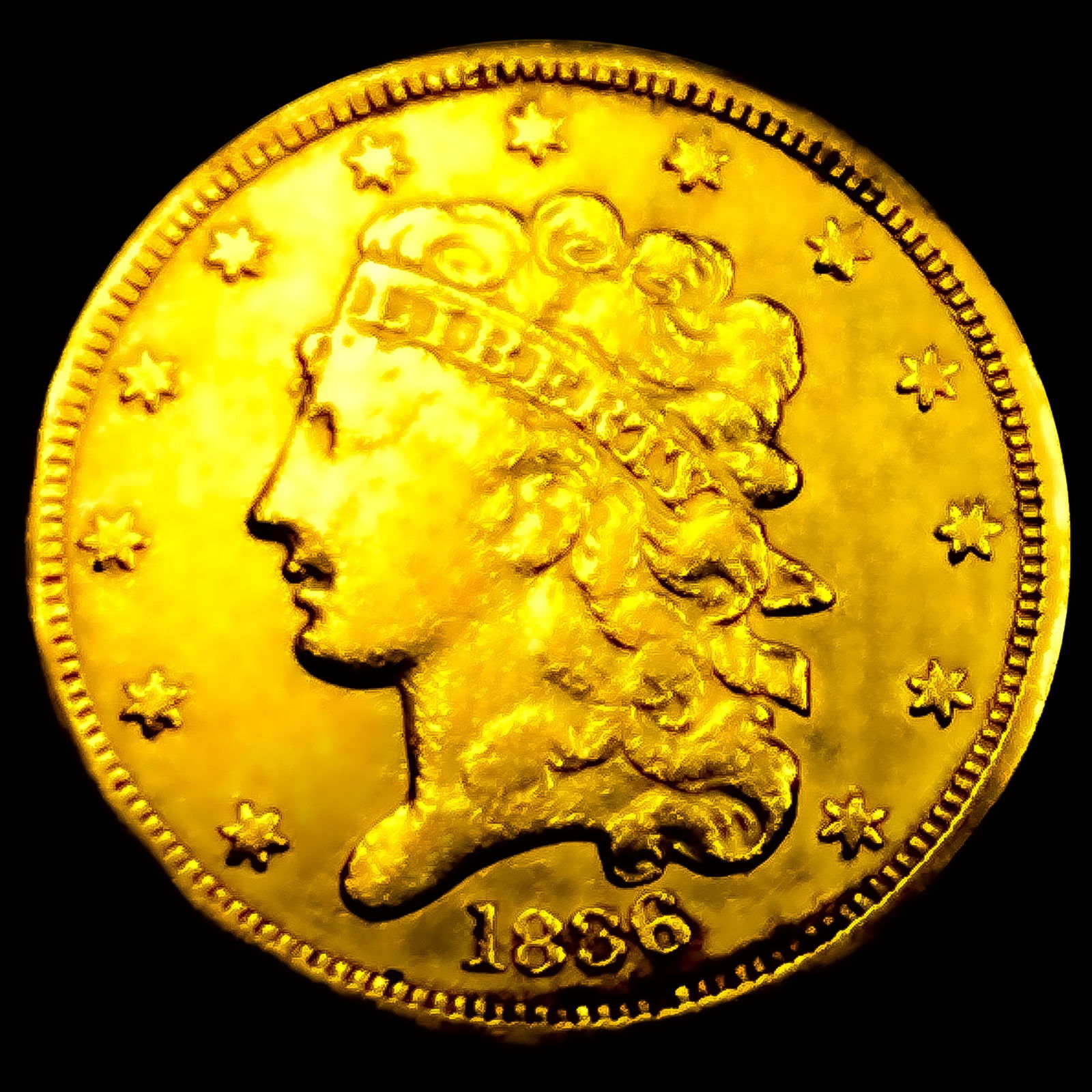 1836 $5 Gold Half Eagle HIGH GRADE (1 of 2)