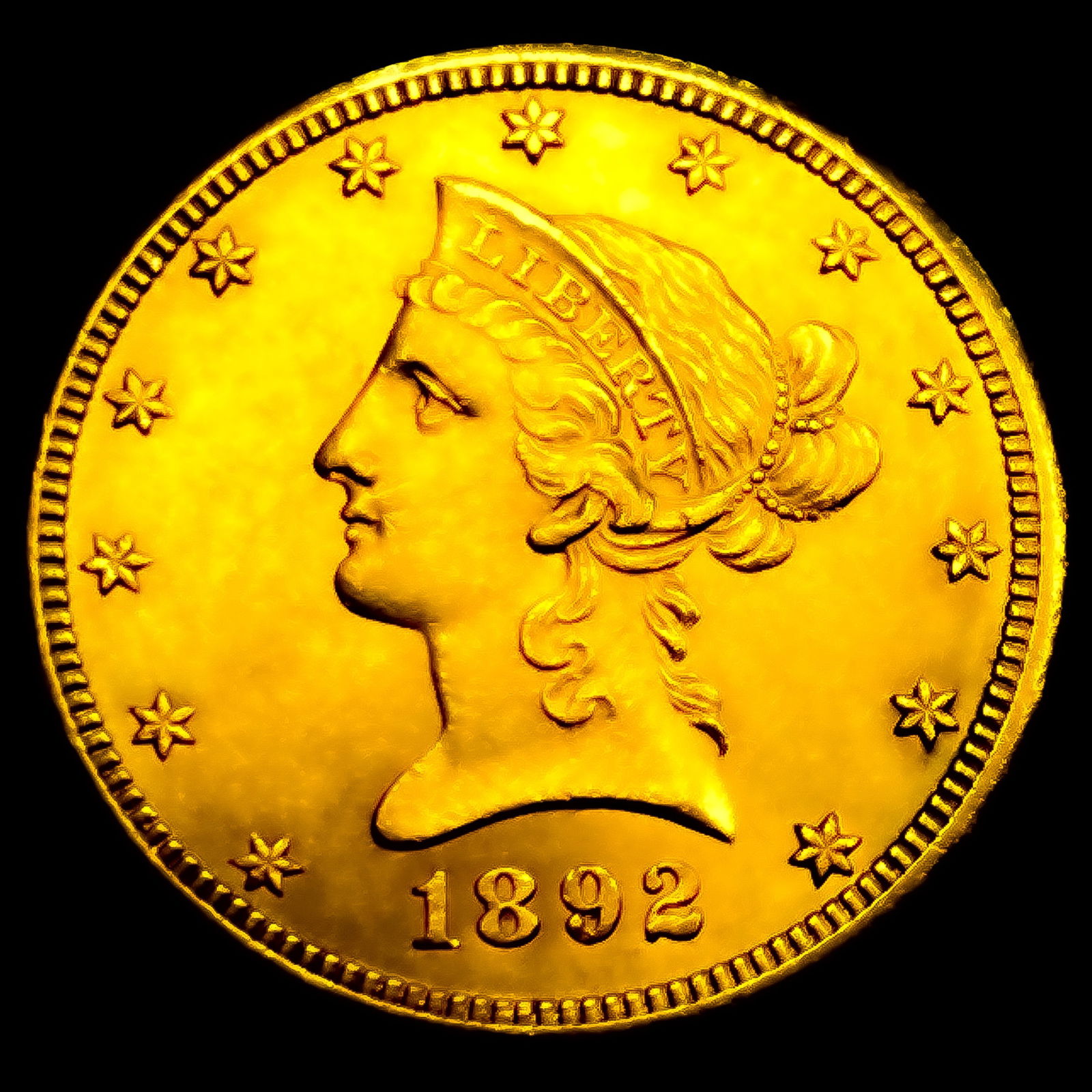 1892-CC $10 Gold Eagle: 1892-CC $10 Gold Eagle