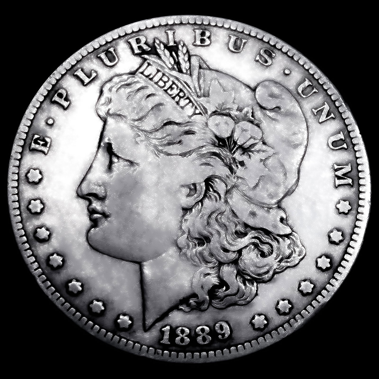 1889-CC Morgan Silver Dollar NEARLY UNCIRCULATED: 1889-CC Morgan Silver Dollar NEARLY UNCIRCULATED