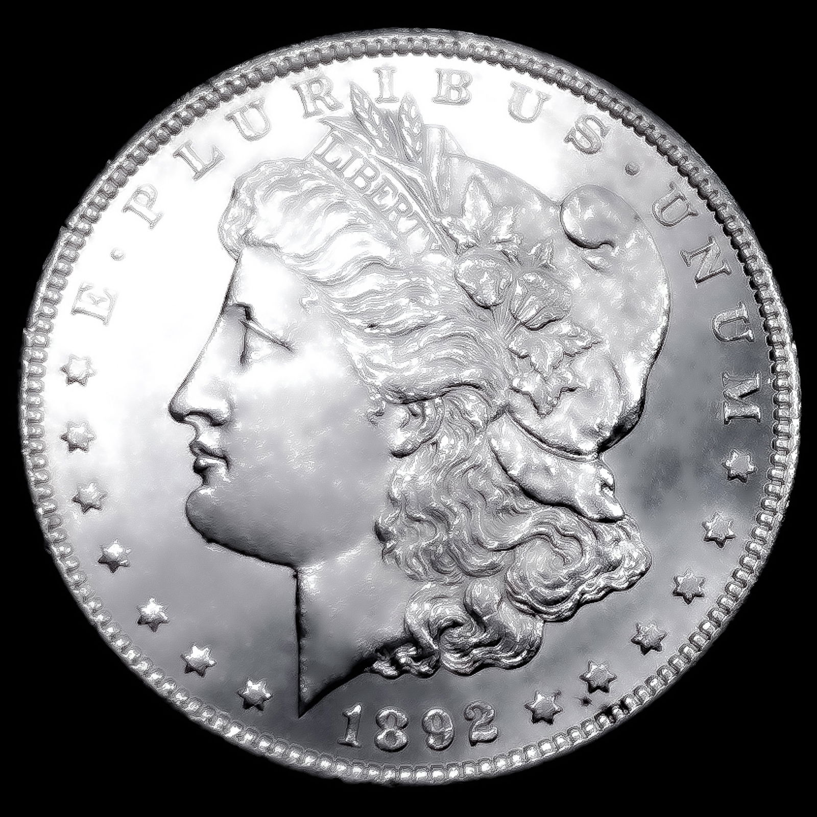 1892-CC Morgan Silver Dollar CHOICE BU: 1892-CC Morgan Silver Dollar CHOICE BU
