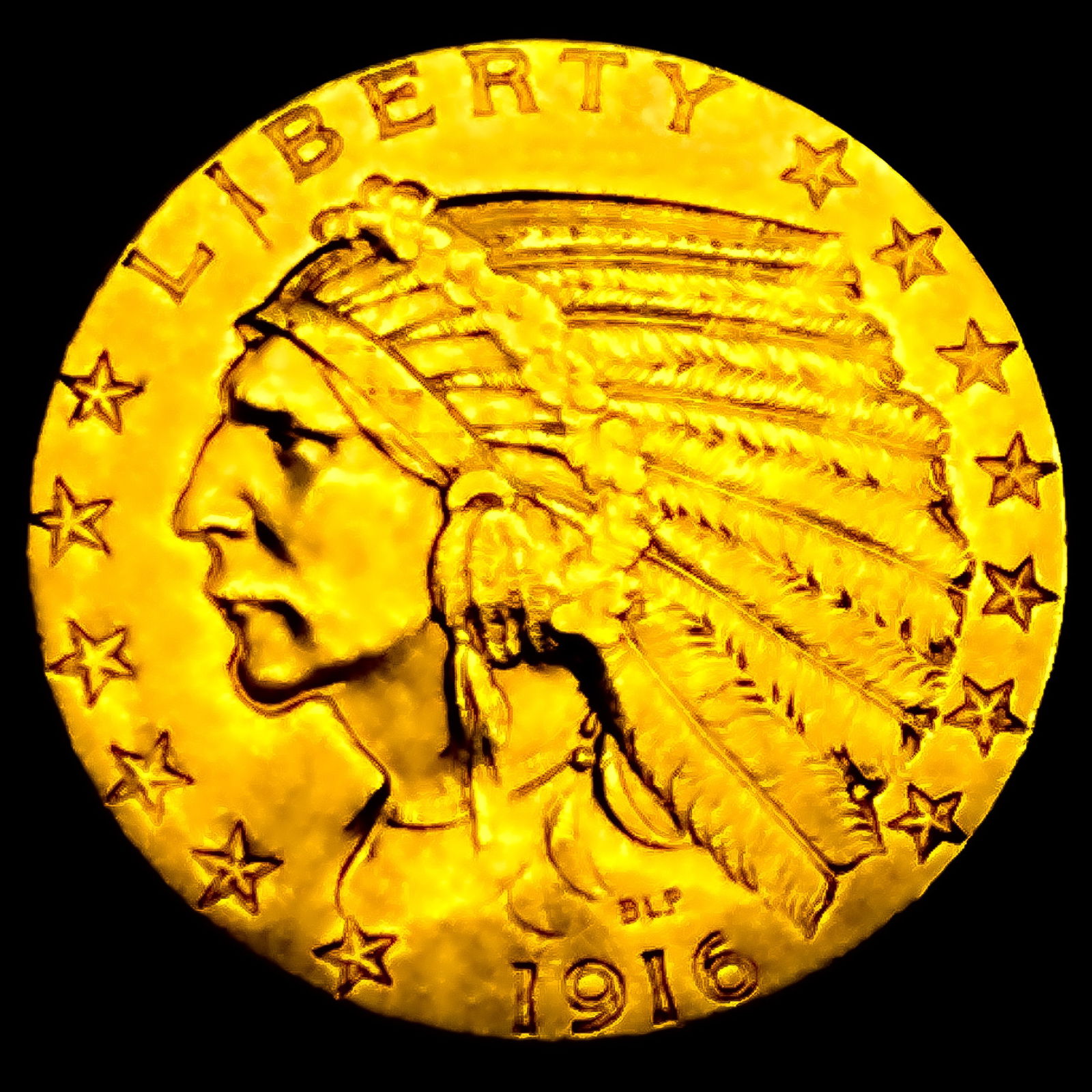 1916-S $5 Gold Half Eagle UNCIRCULATED (1 of 2)