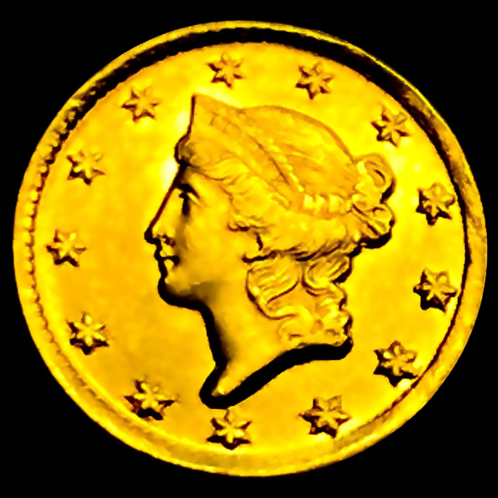 1849-D Rare Gold Dollar: 1849-D Rare Gold Dollar