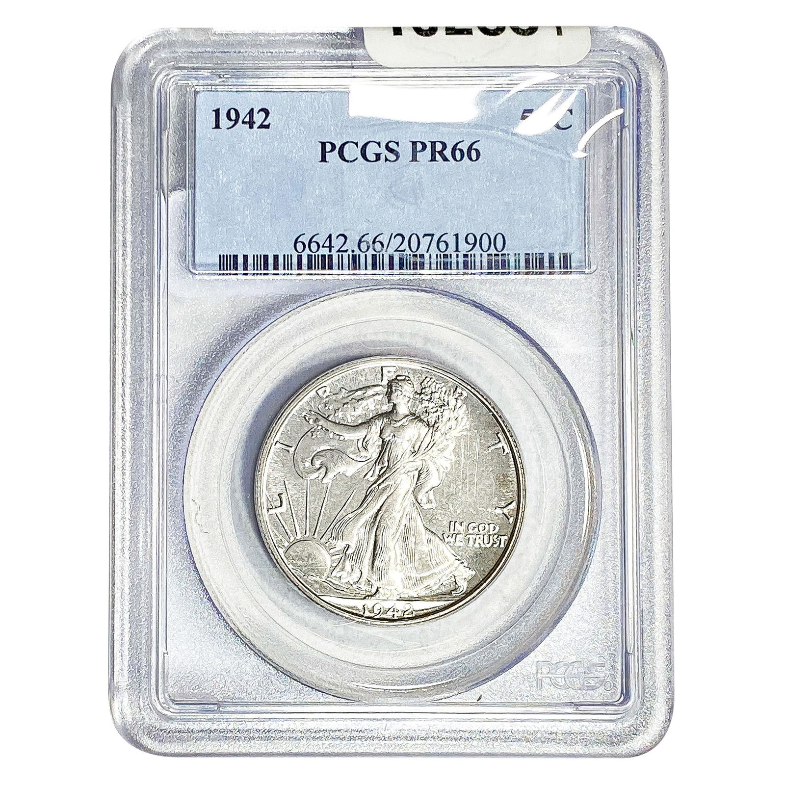1942 Walking Liberty Half Dollar PCGS PR66 (1 of 2)