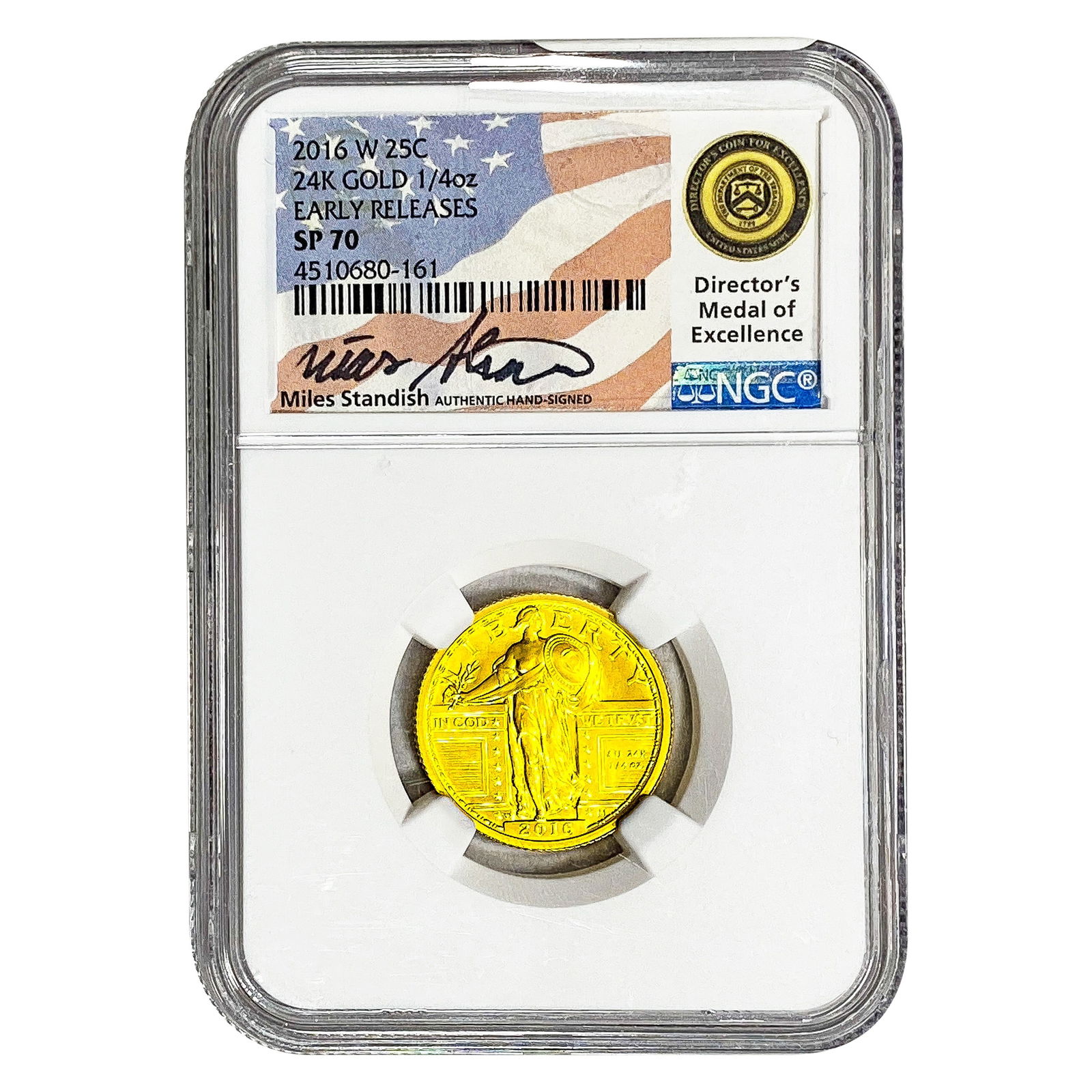 2016-W 1/4oz Gold 25c Standing Liberty NGC SP70: 2016-W 1/4oz Gold 25c Standing Liberty NGC SP70