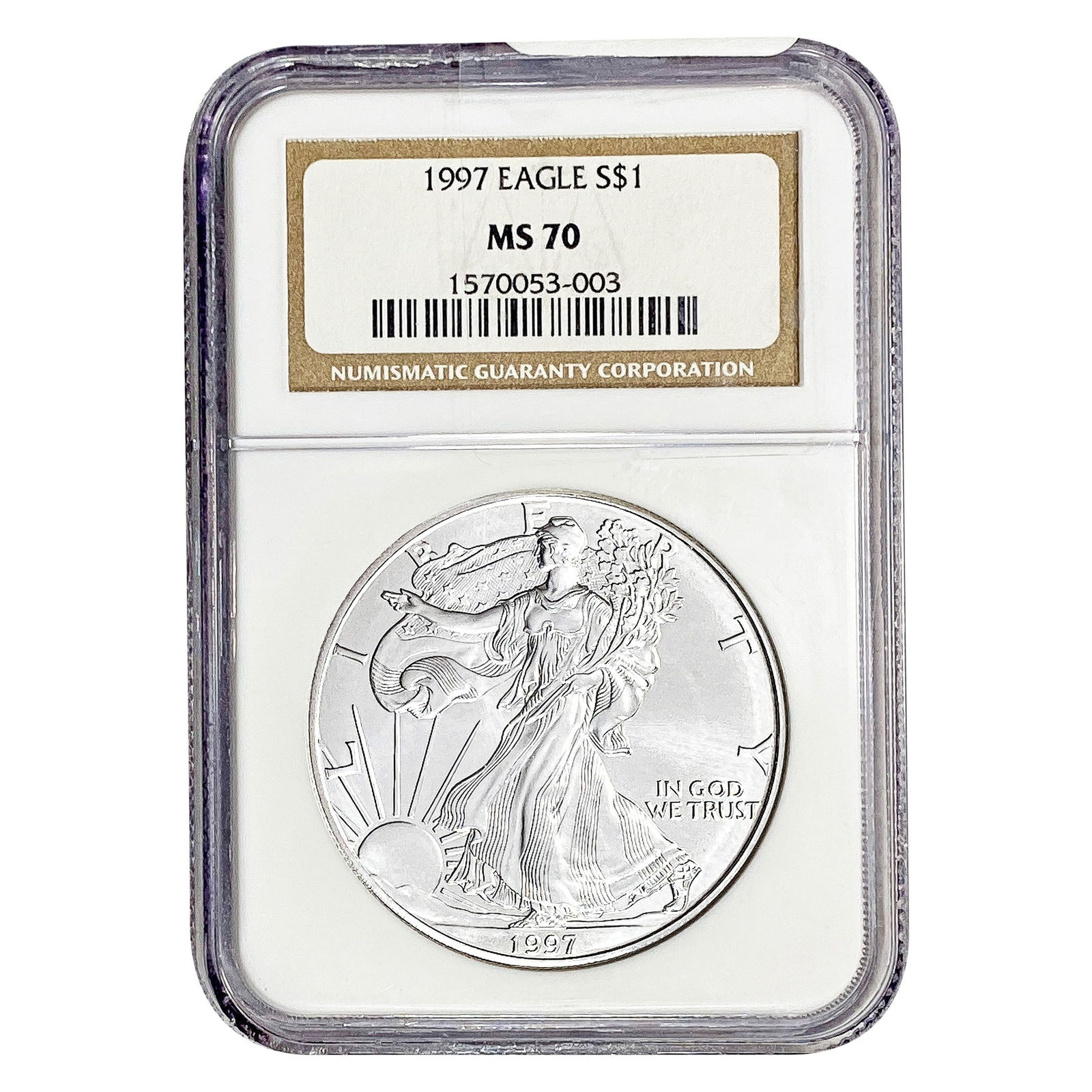 1997 Silver Eagle NGC MS70 (1 of 2)