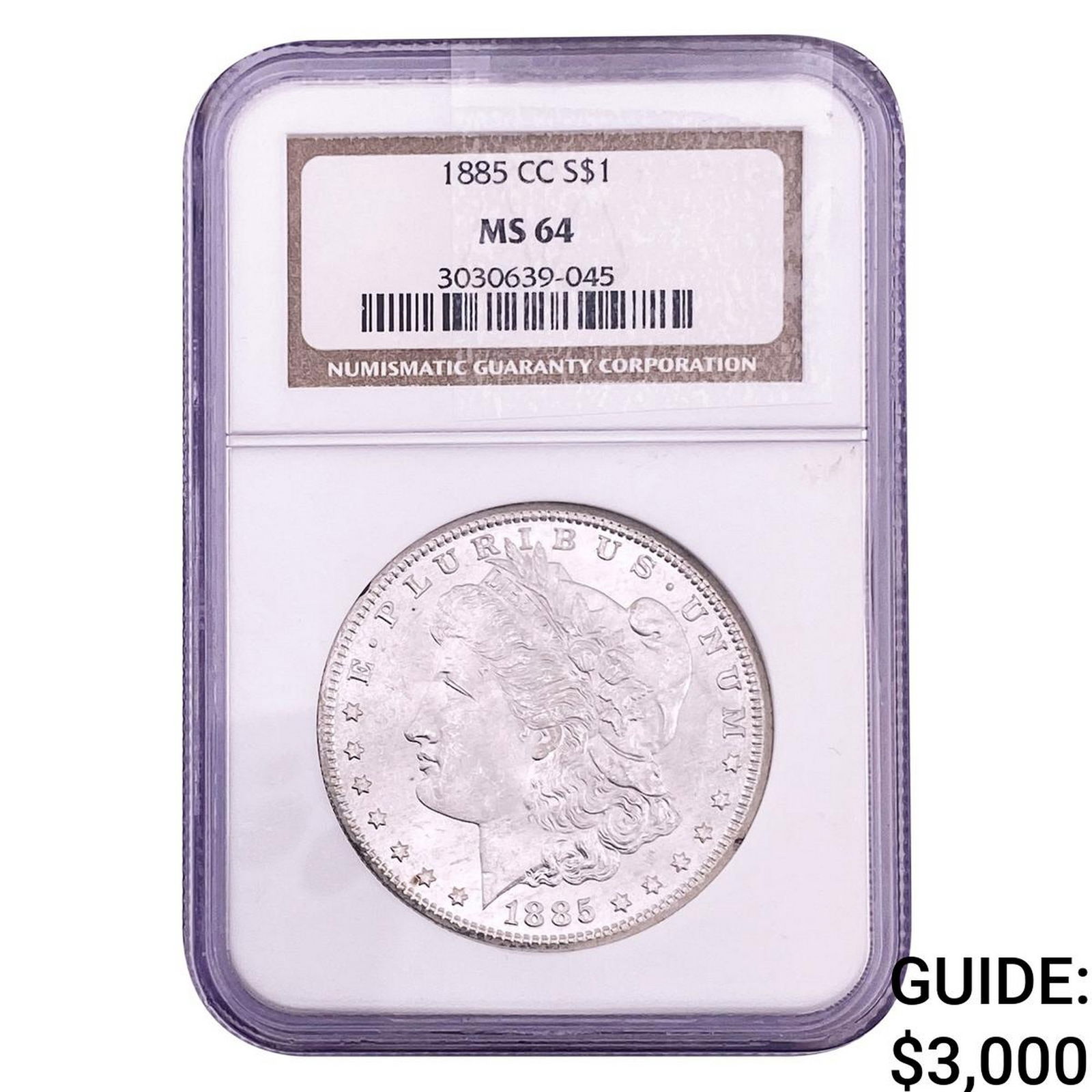 1885-CC Morgan Silver Dollar NGC MS64 (1 of 2)