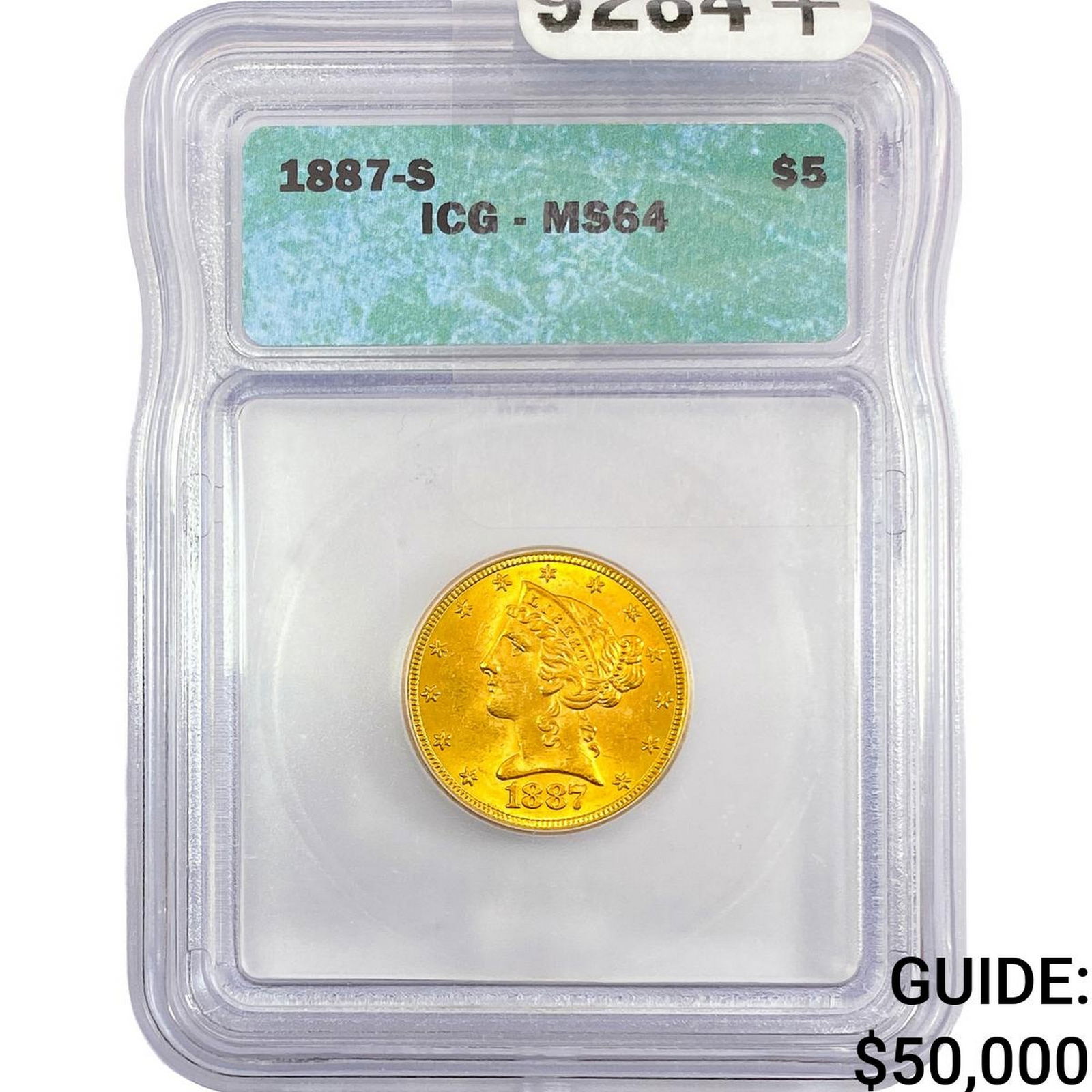 1887-S $5 Gold Half Eagle ICG MS64 (1 of 2)