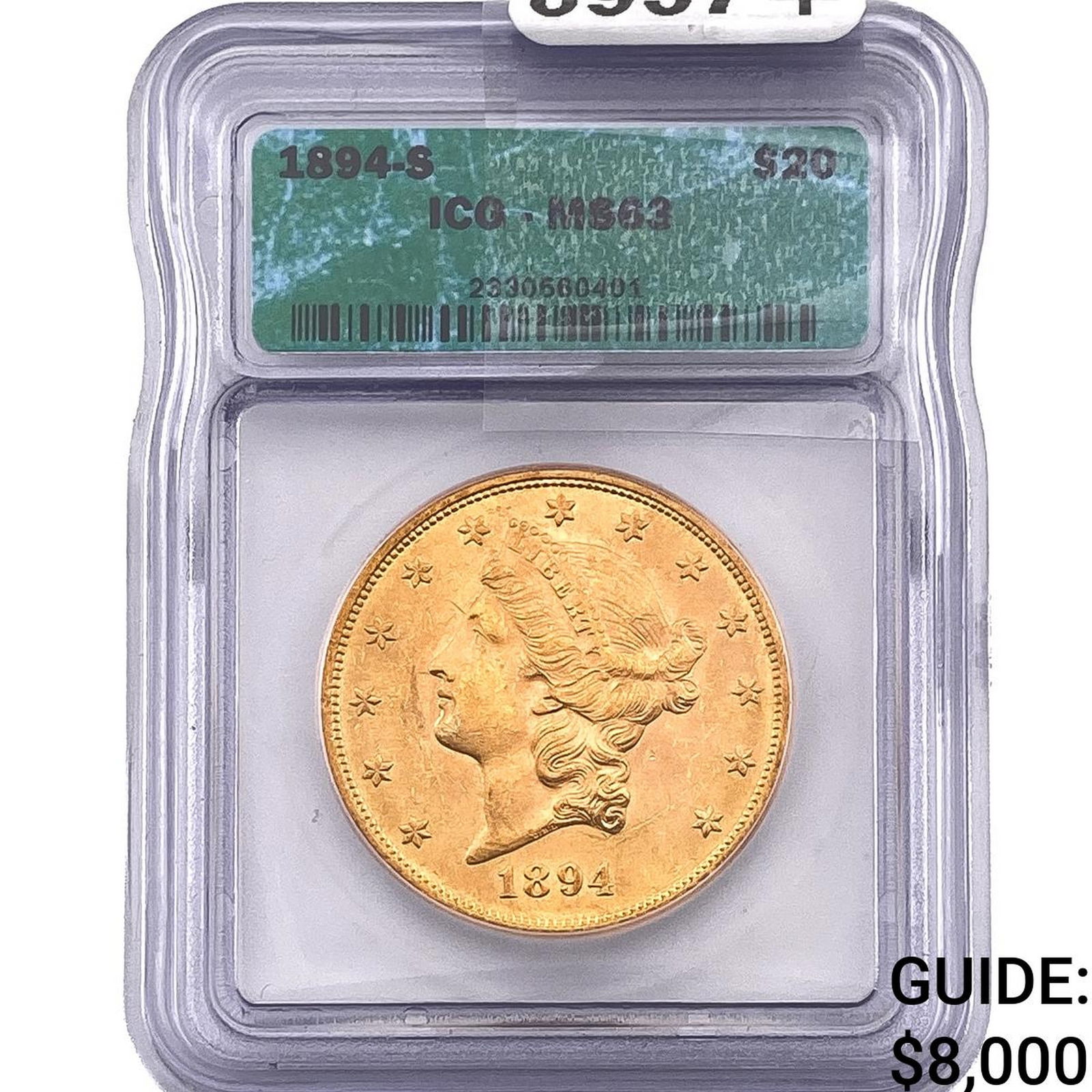 1894-S $20 Gold Double Eagle ICG MS63 (1 of 2)