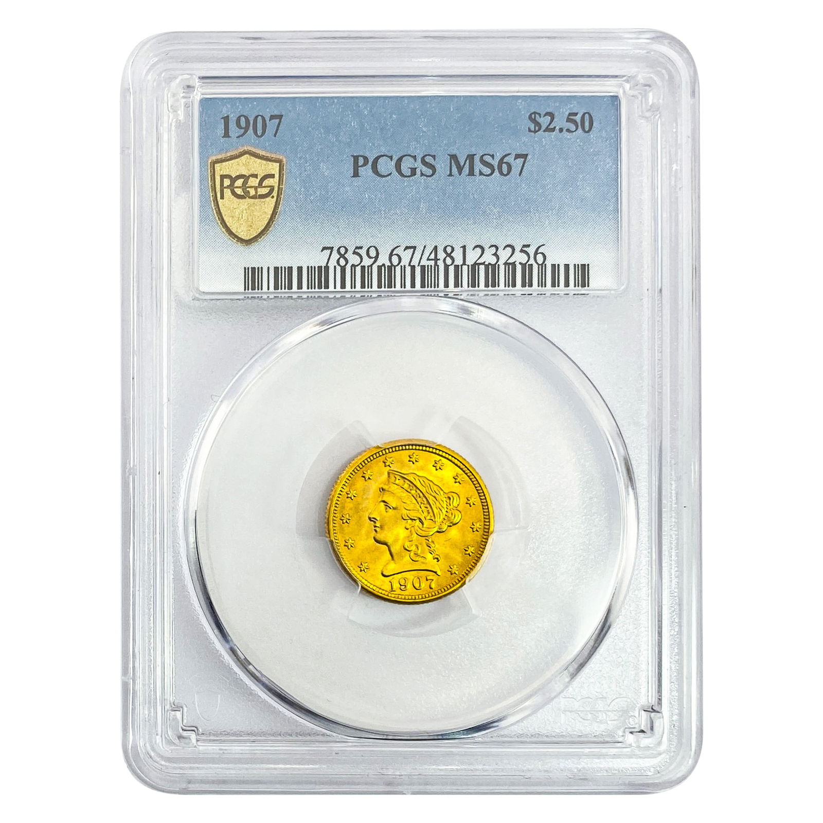 1907 $2.50 Gold Quarter Eagle PCGS MS67 (1 of 2)