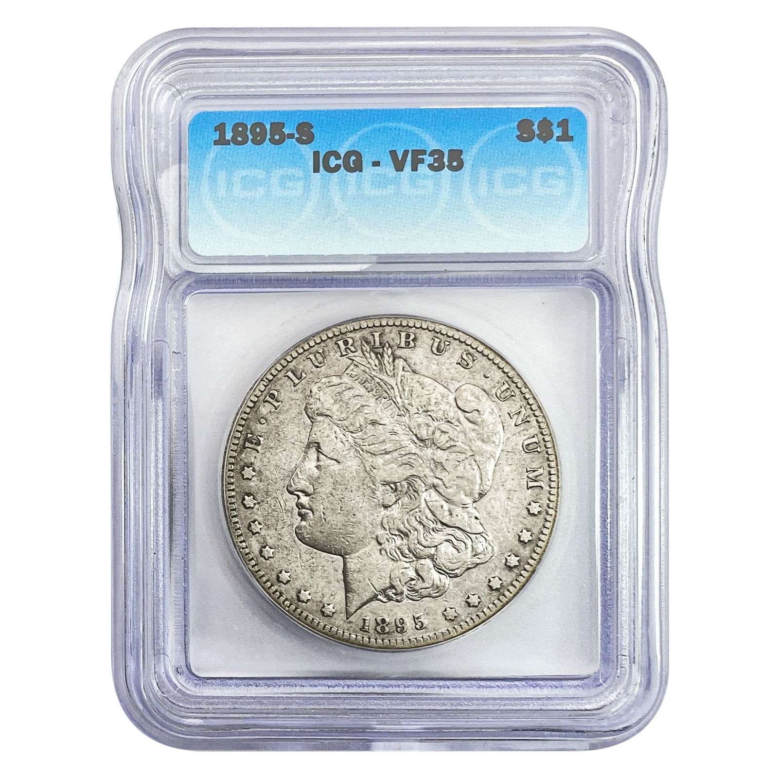 1895-S Morgan Silver Dollar ICG VF35 (1 of 2)