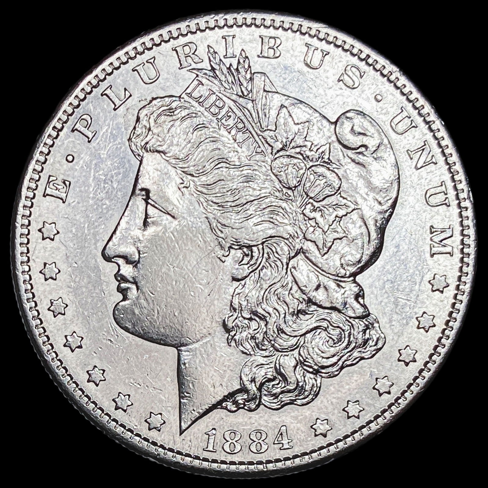1884-S Silver Morgan Dollar CHOICE AU: 1884-S Silver Morgan Dollar CHOICE AU