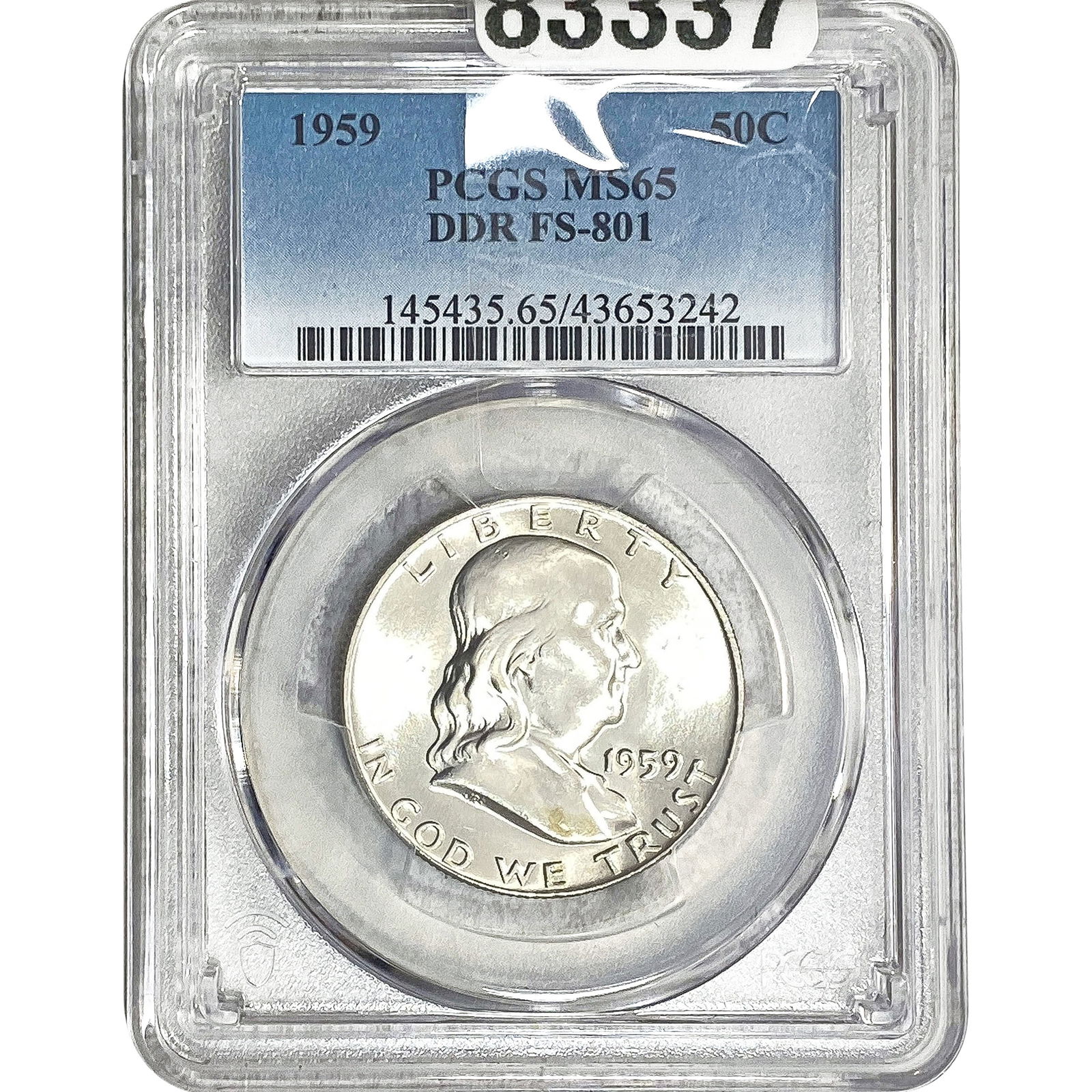 1959 Franklin Half Dollar PCGS MS65 DDR FS-801 (1 of 2)