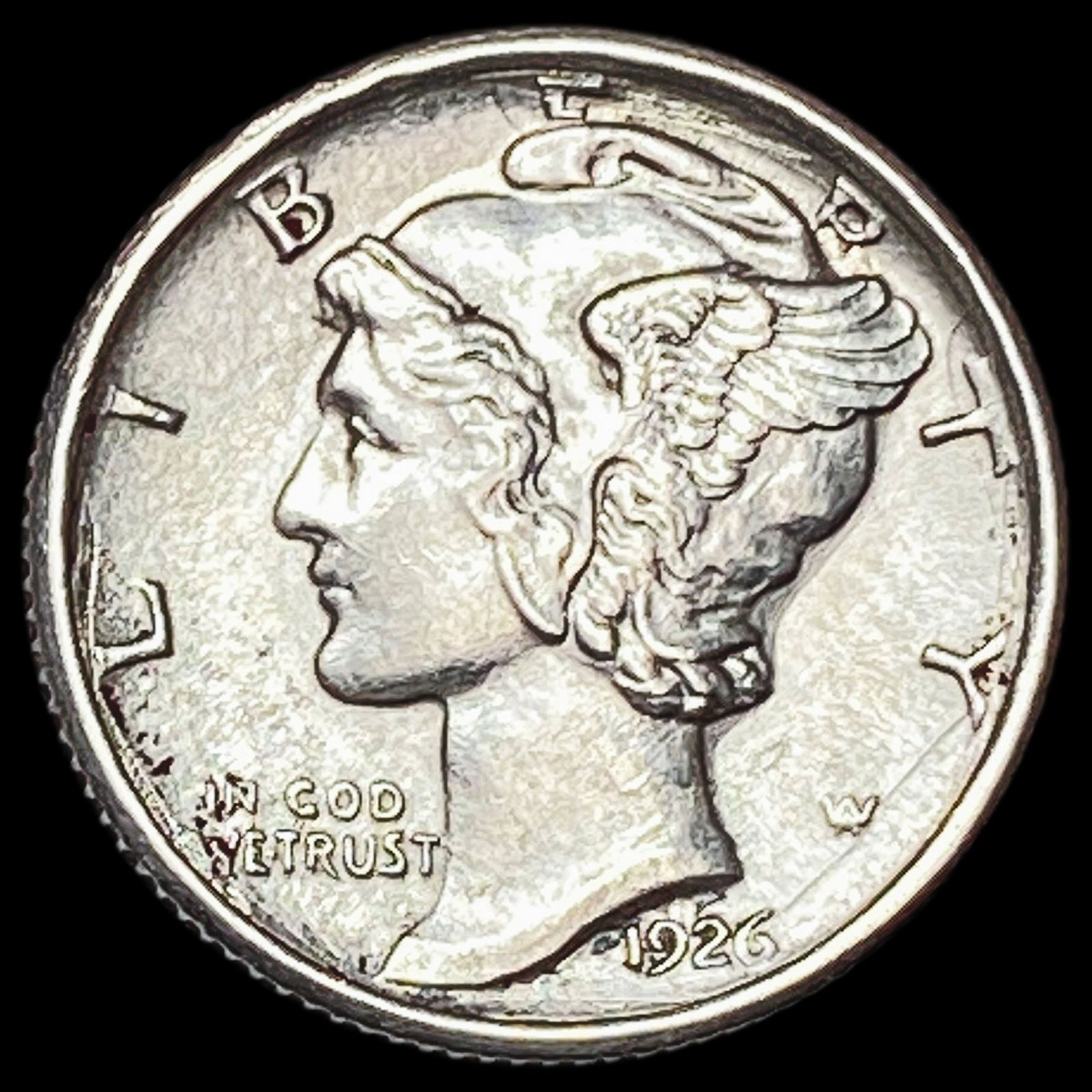 1926-S Silver Mercury Dime UNCIRCULATED (1 of 2)