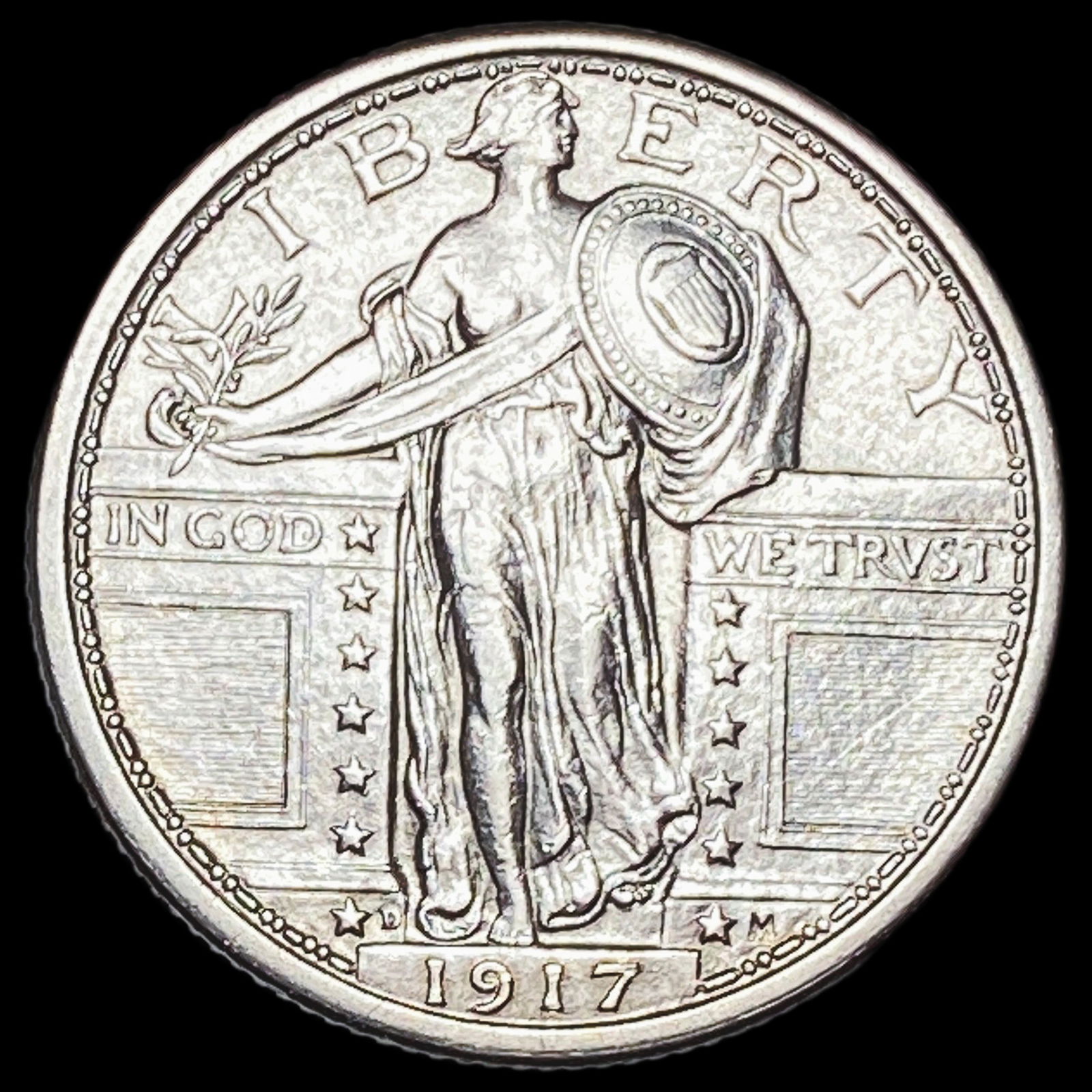 1917-D Type 1 Standing Liberty Quarter UNCIRCULATED (1 of 2)