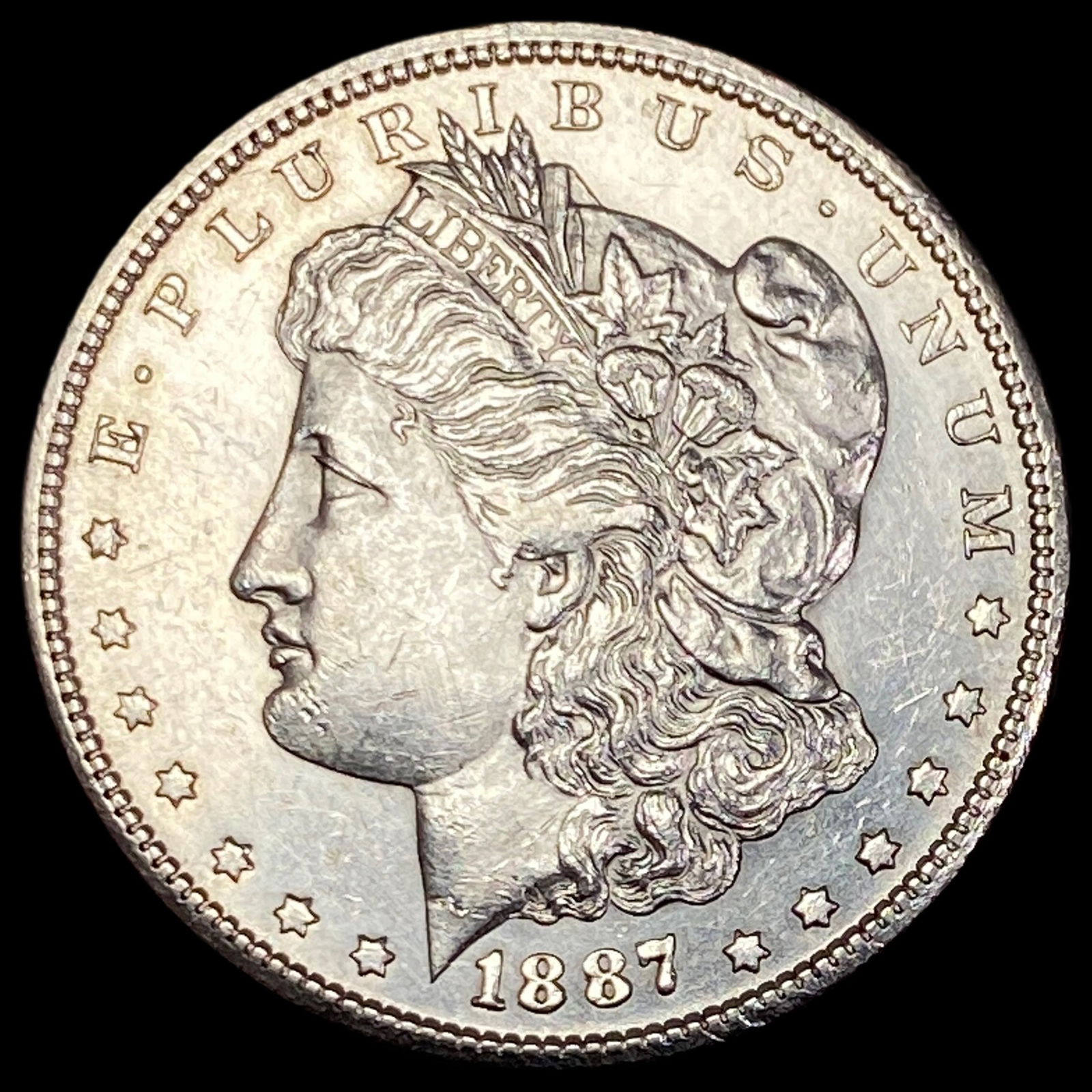 1887-S Silver Morgan Dollar CLOSELY UNCIRCULATED: 1887-S Silver Morgan Dollar CLOSELY UNCIRCULATED