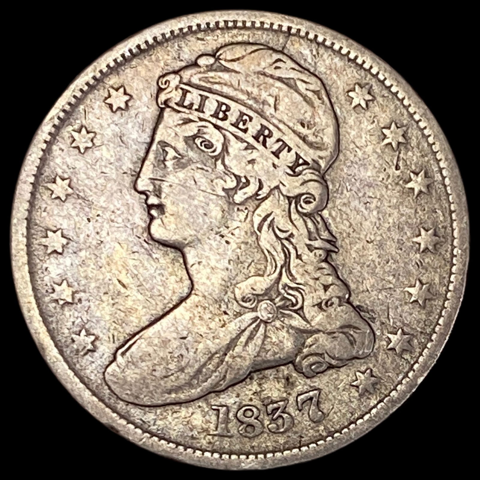 1837 Capped Bust Half Dollar HIGH GRADE (1 of 2)
