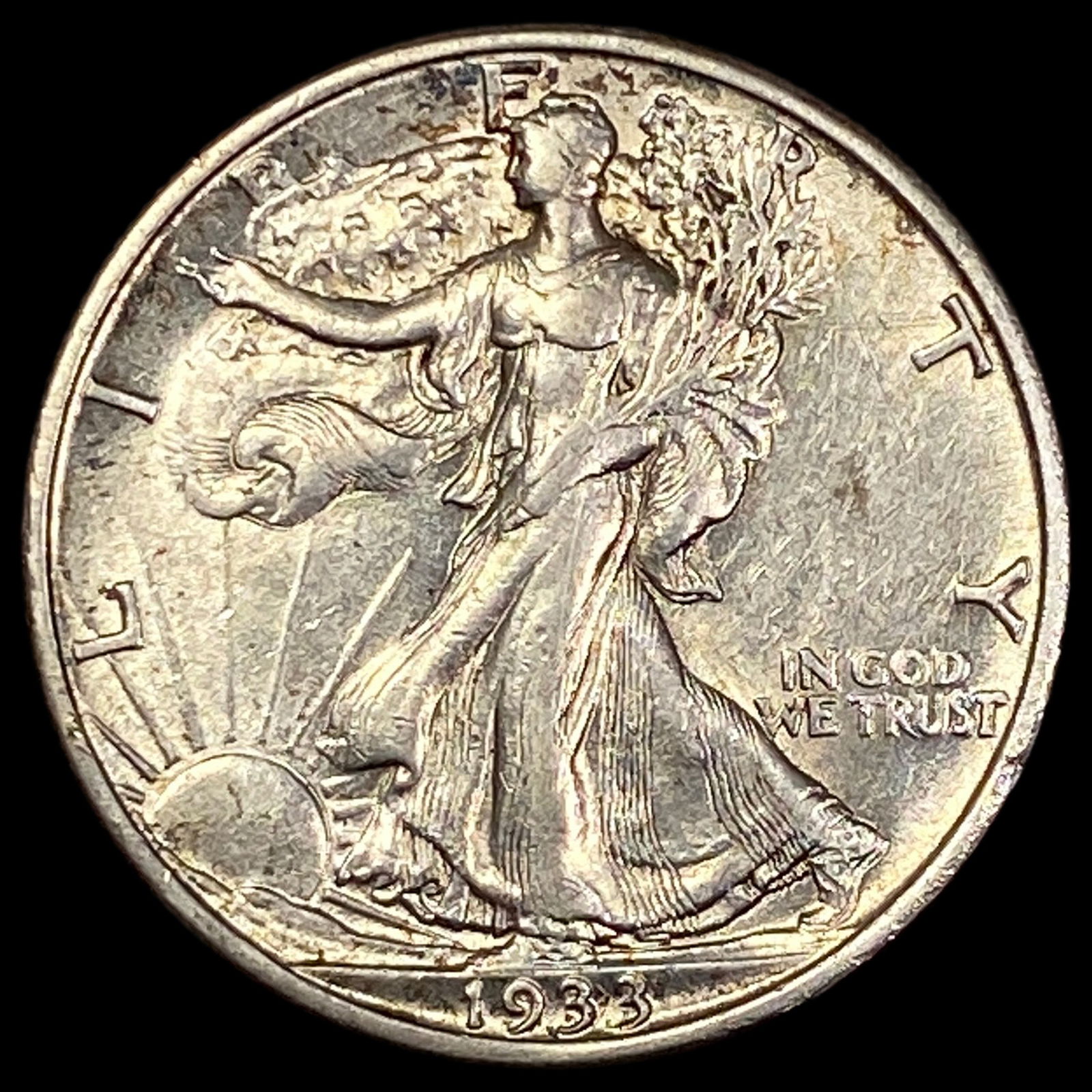 1933-S Walking Liberty Half Dollar CLOSELY UNCIRCULATED (1 of 2)