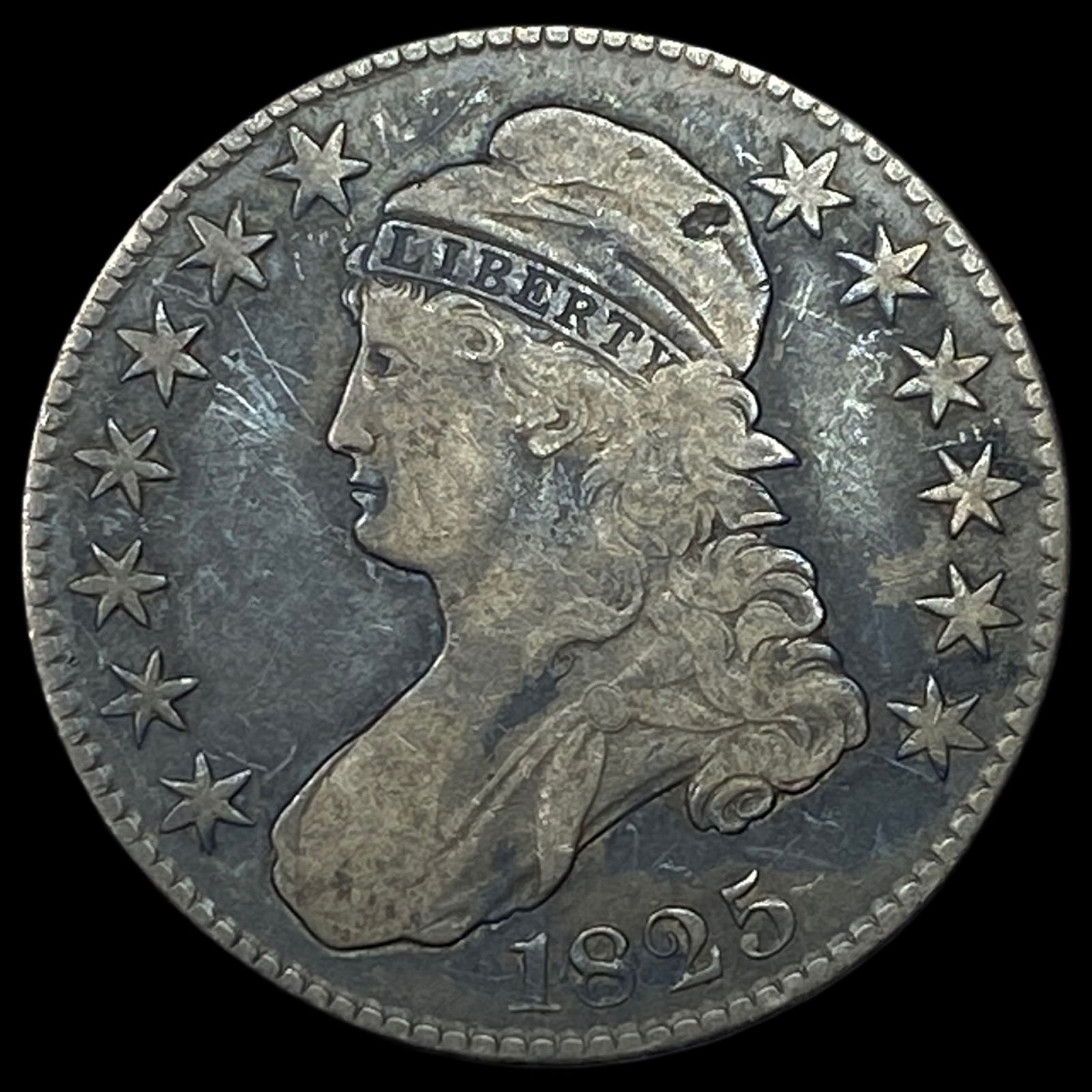 1825 Capped Bust Half Dollar NEARLY UNCIRCULATED (1 of 2)