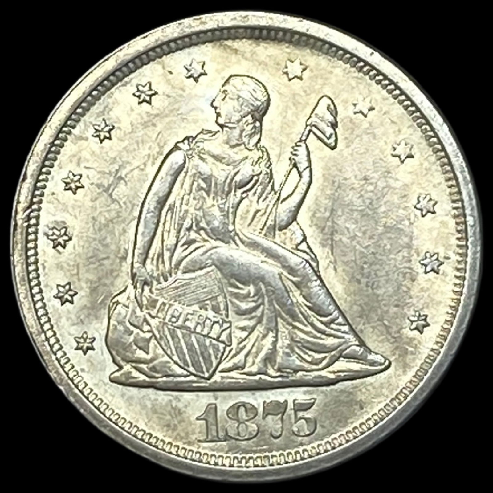 1875-S Silver Twenty Cents UNCIRCULATED (1 of 2)