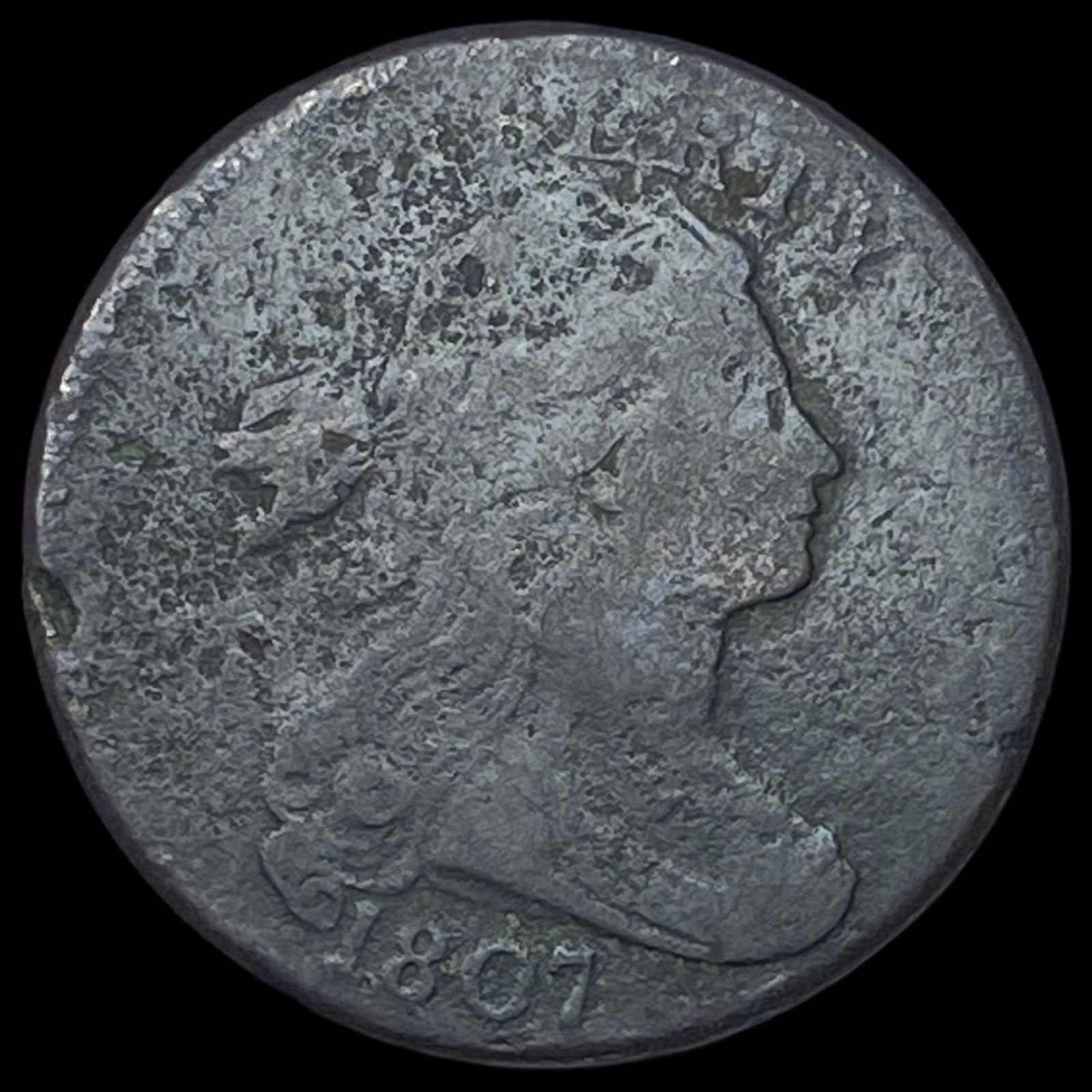 1807 Draped Bust Large Cent HIGH GRADE: 1807 Draped Bust Large Cent HIGH GRADE